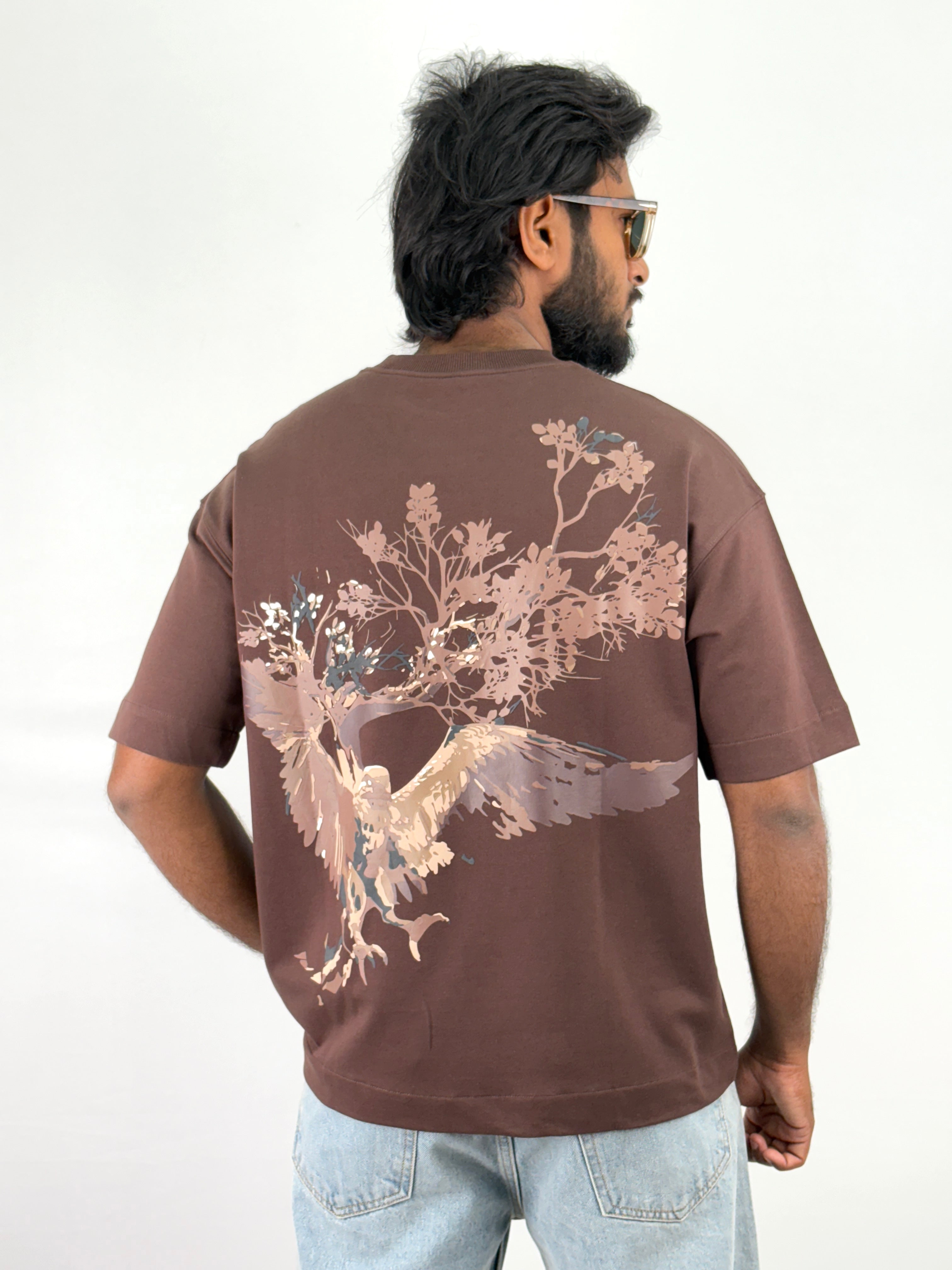 Coffee Brown Oversized T-Shirts