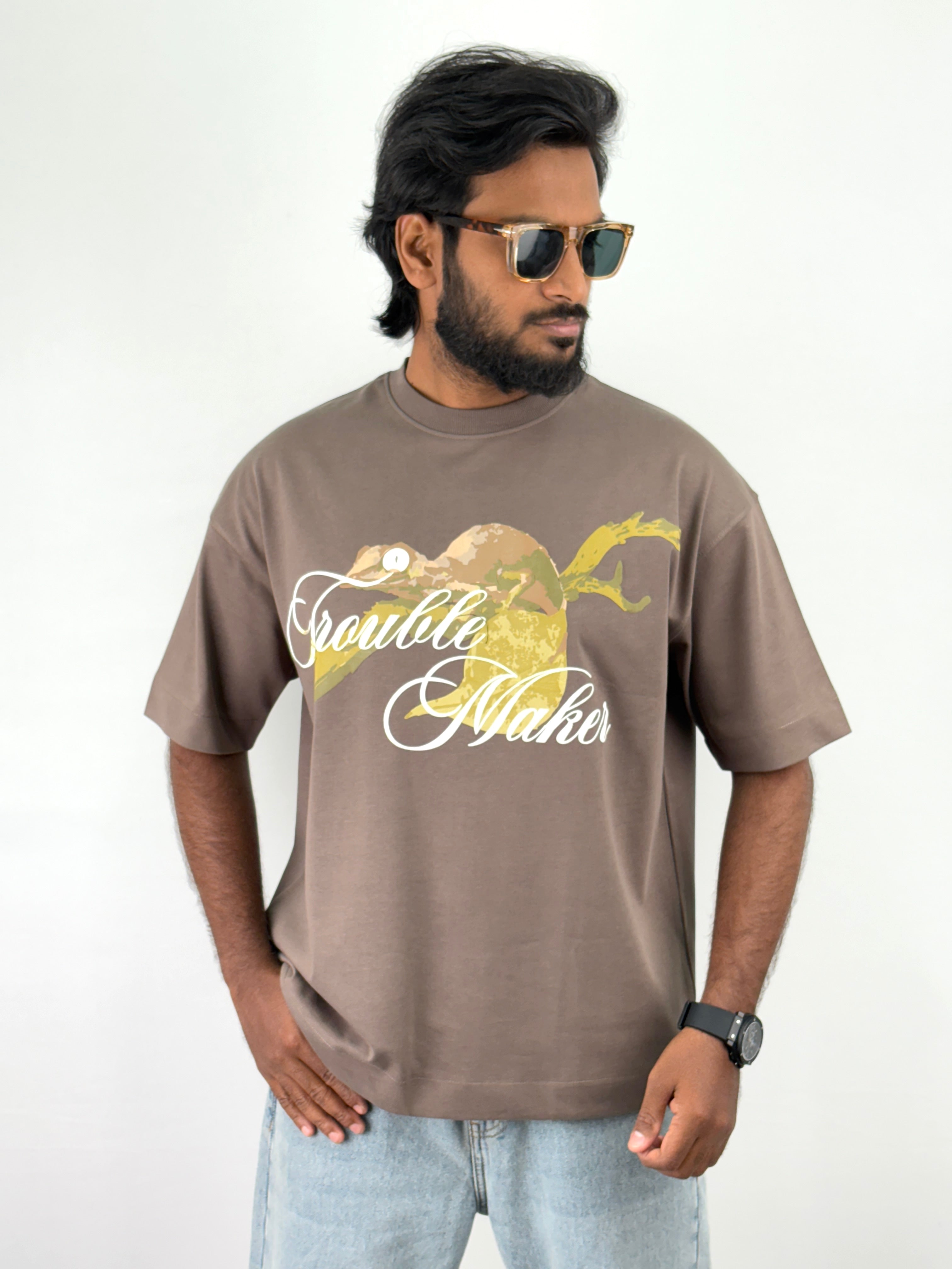 Dark Grey Oversized T-Shirts