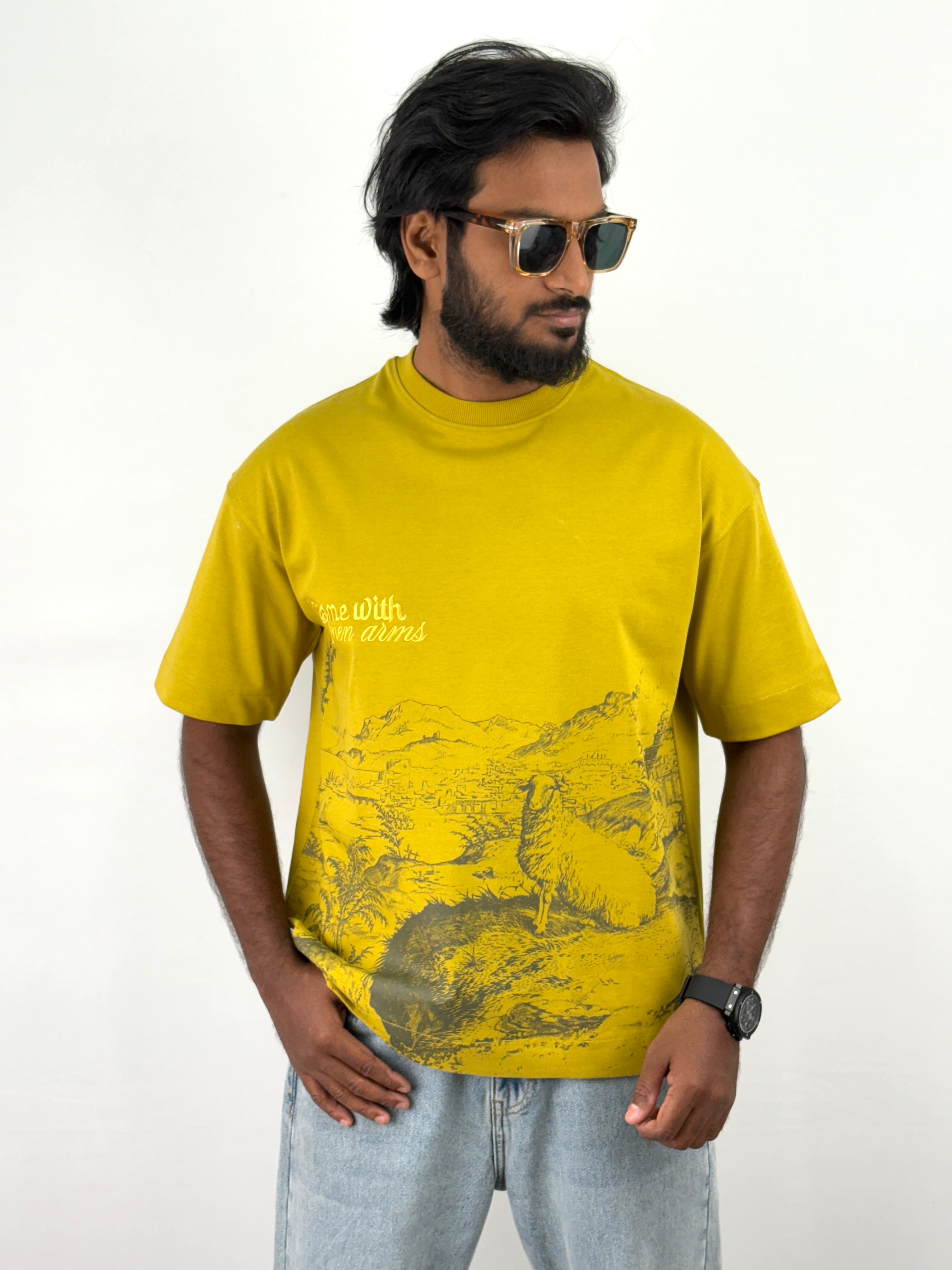 Mustard Oversized T-Shirts