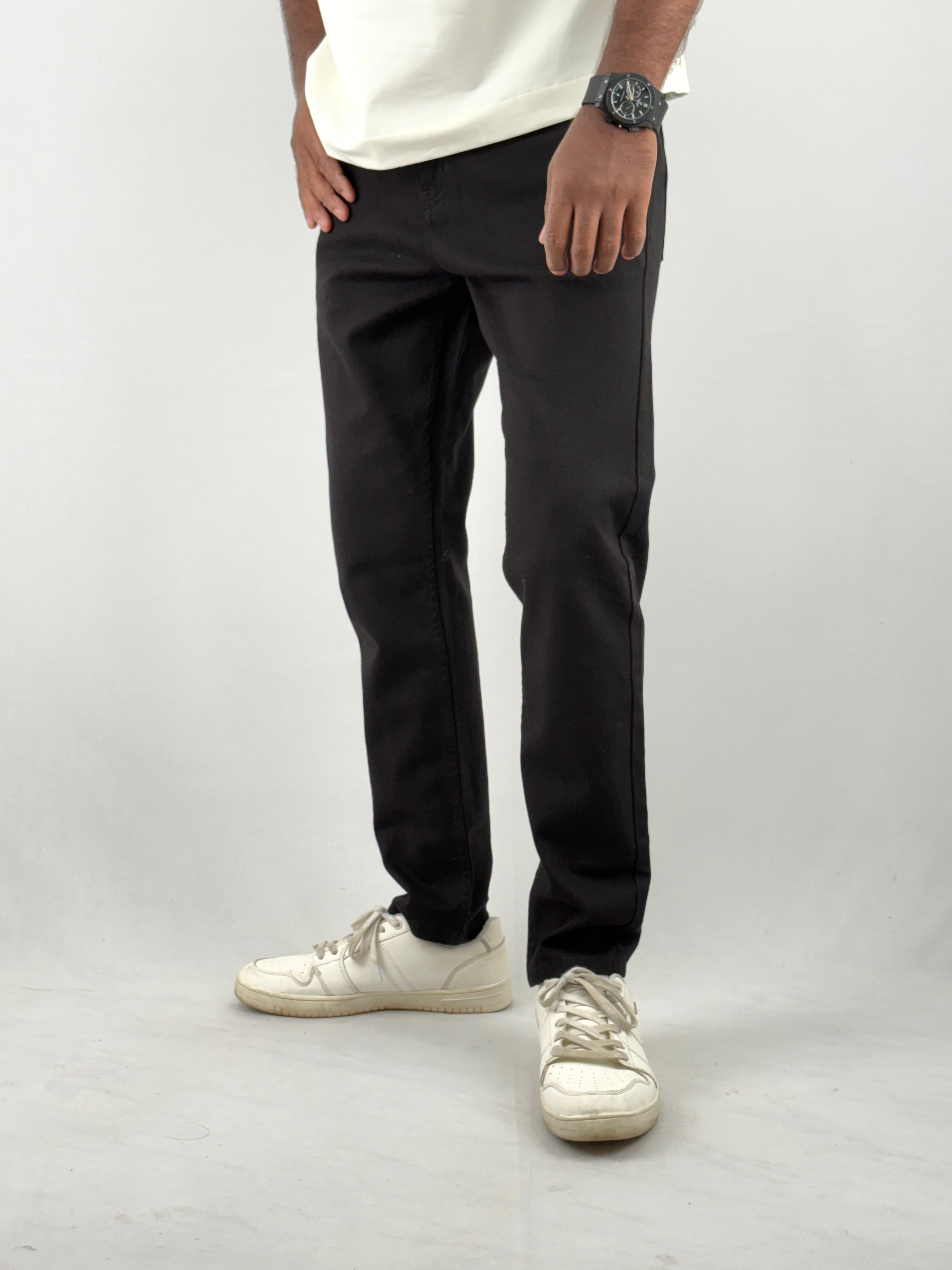 Black Ankle Fit Jeans