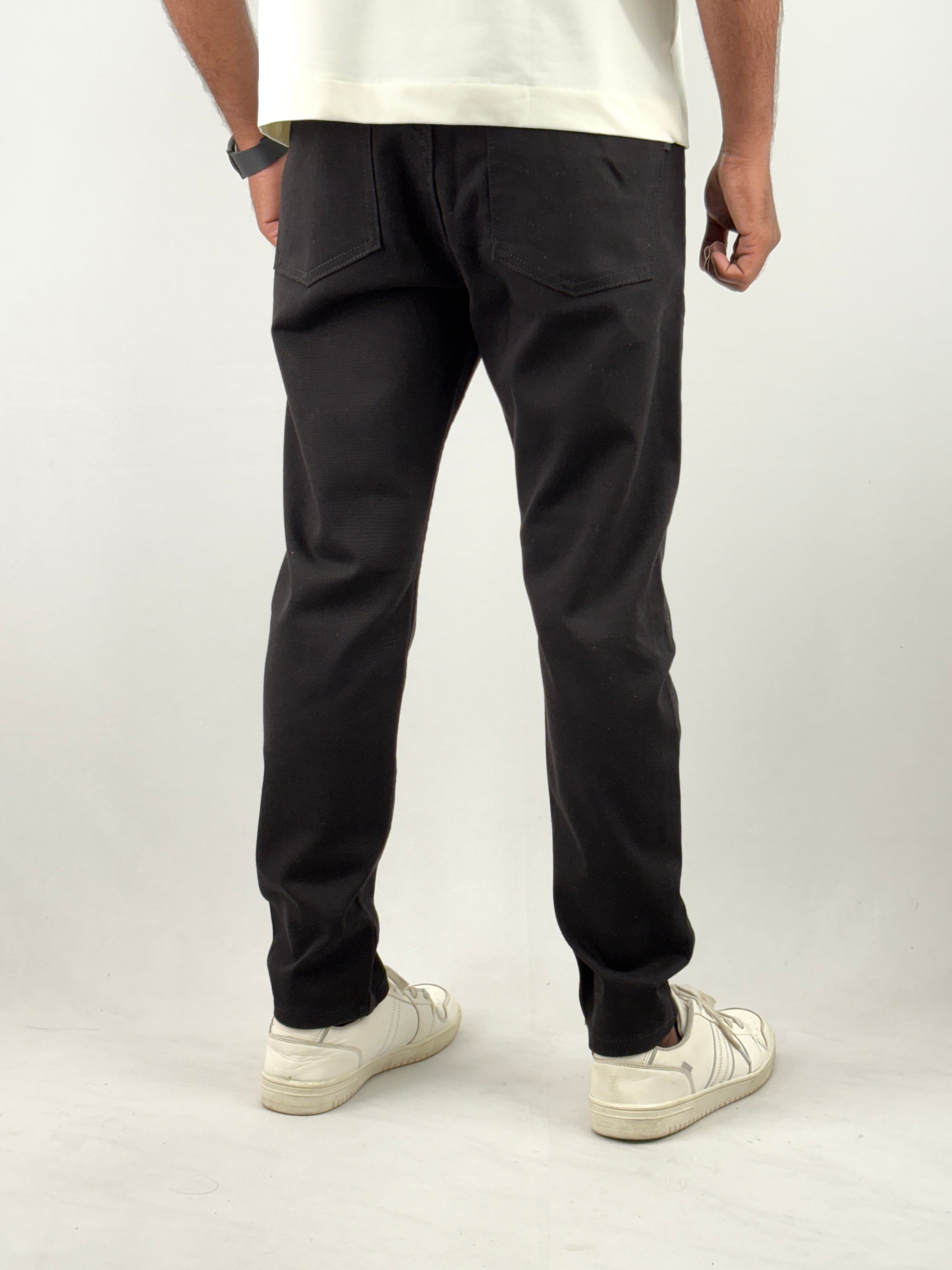 Black Ankle Fit Jeans