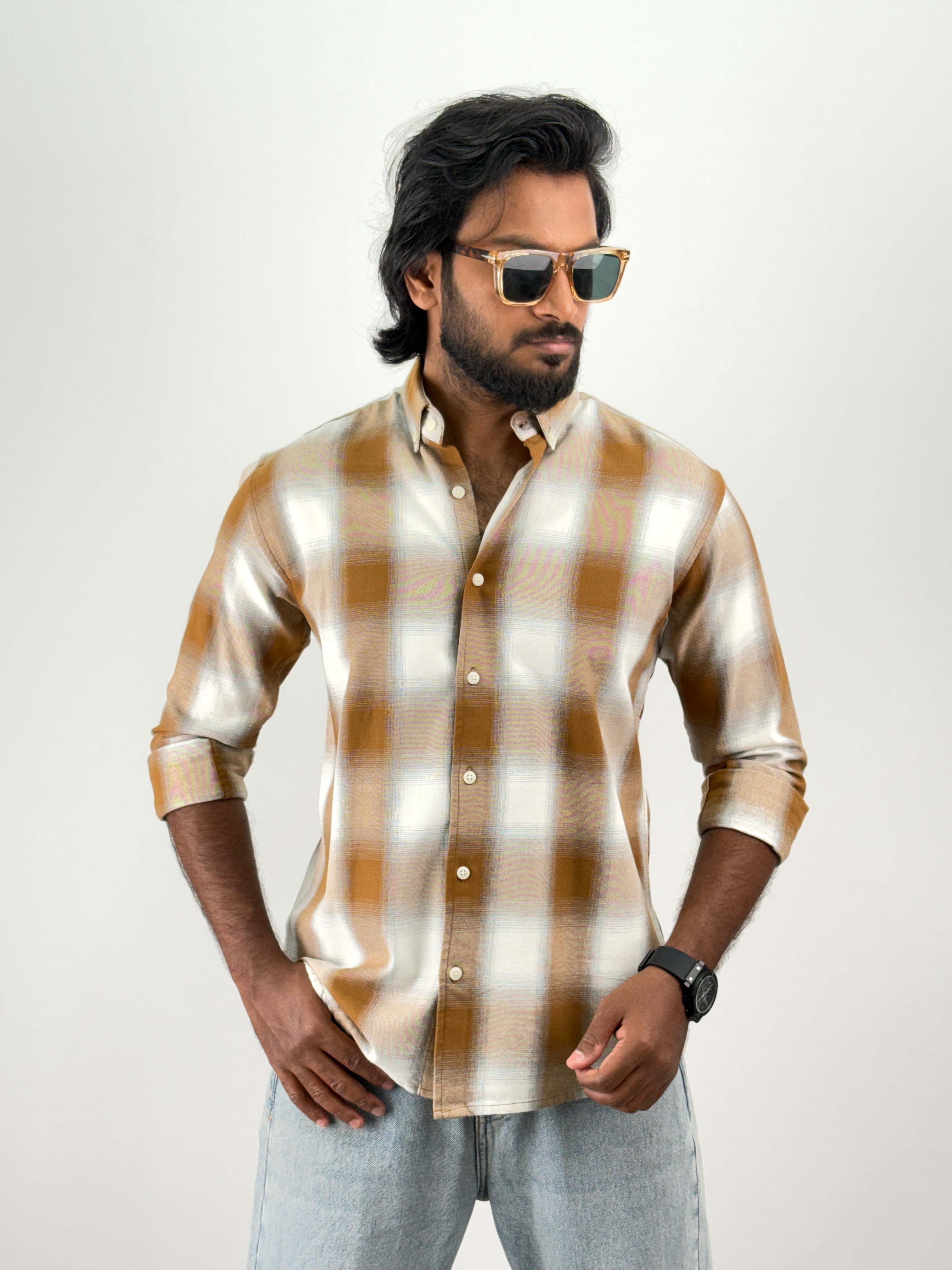 Mustard Flannel Shirt