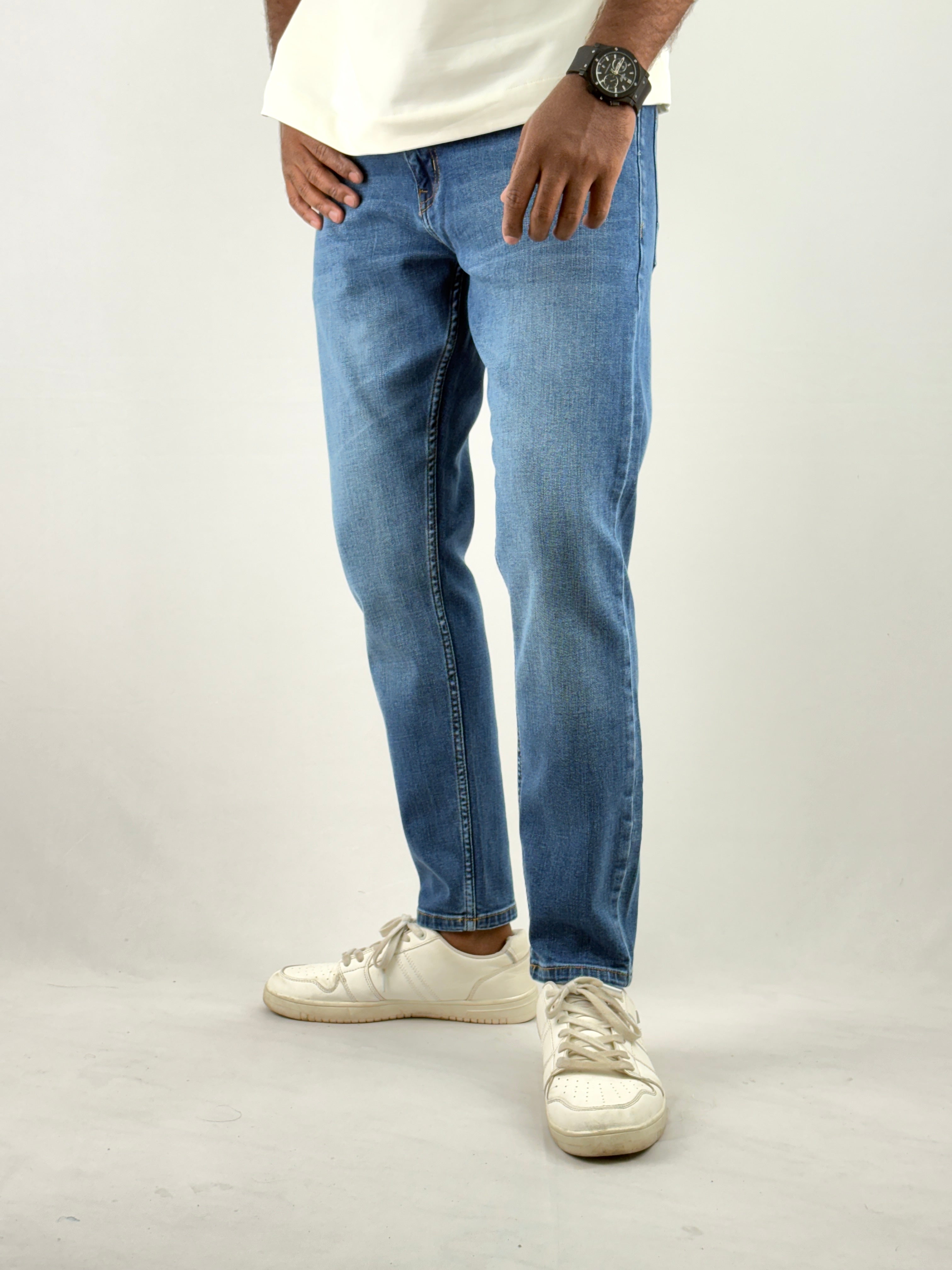Dark Blue Ankle Fit Jean 2