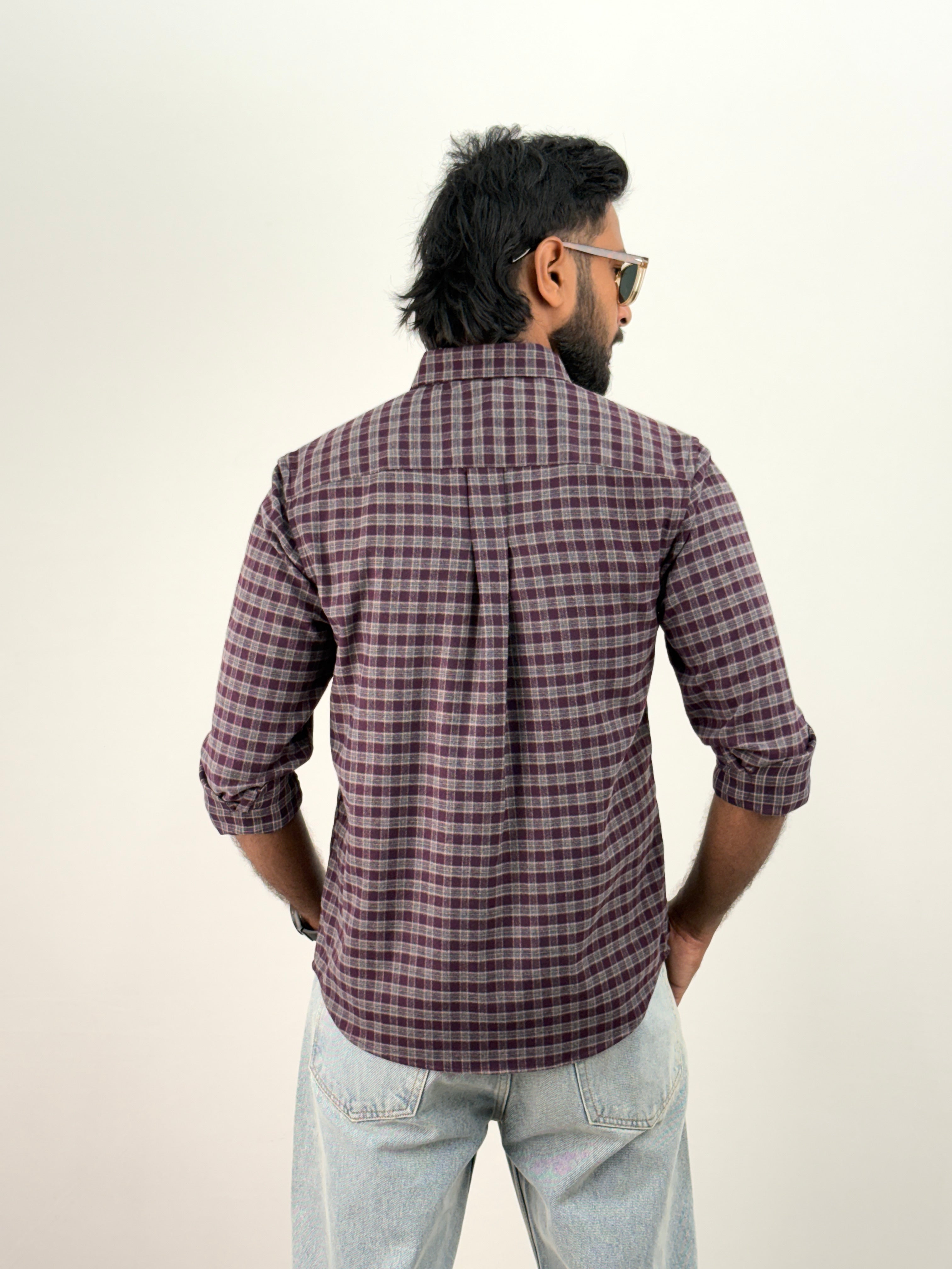 Violet Flannel Shirt