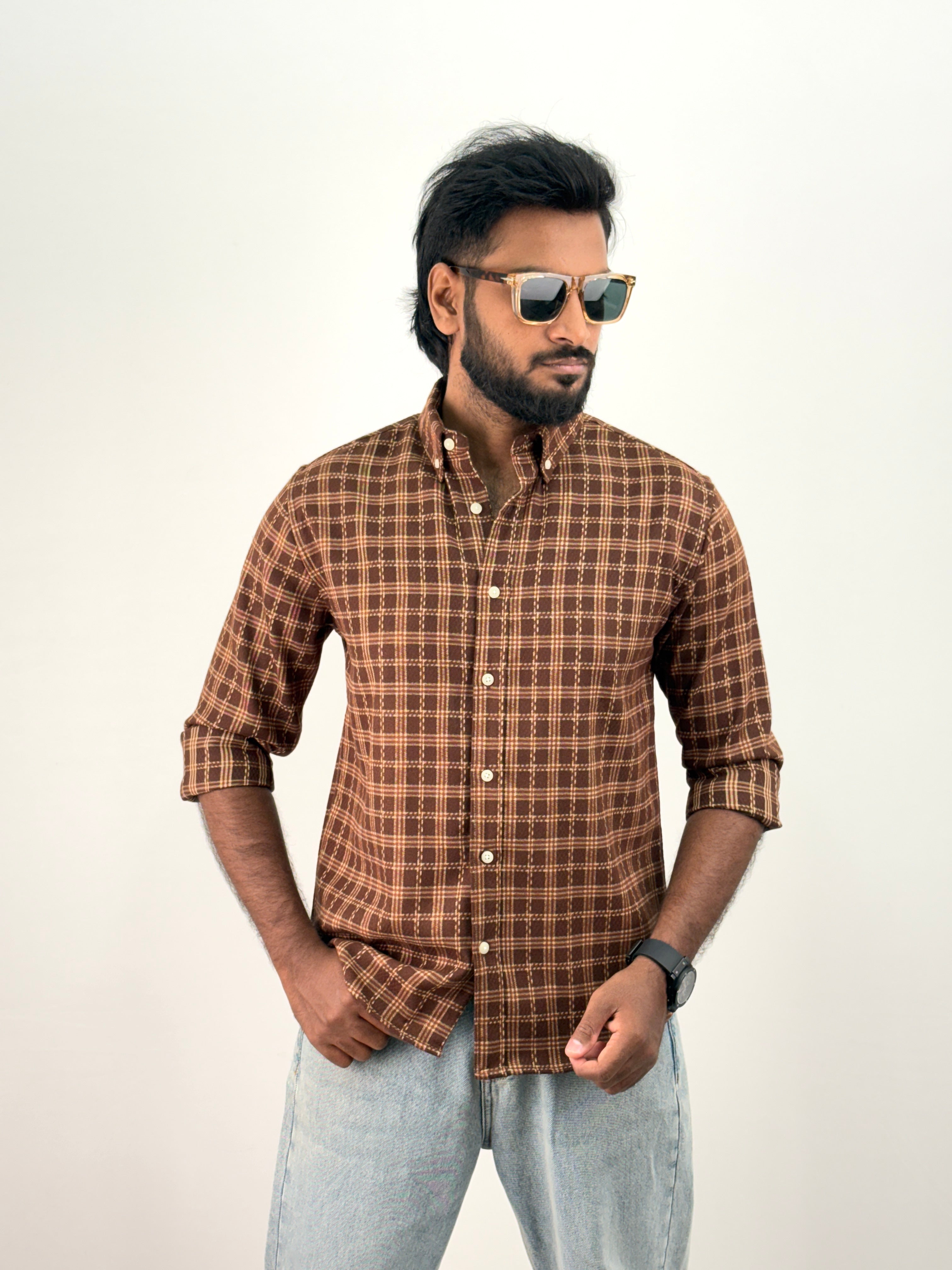 Brown Flannel Shirt