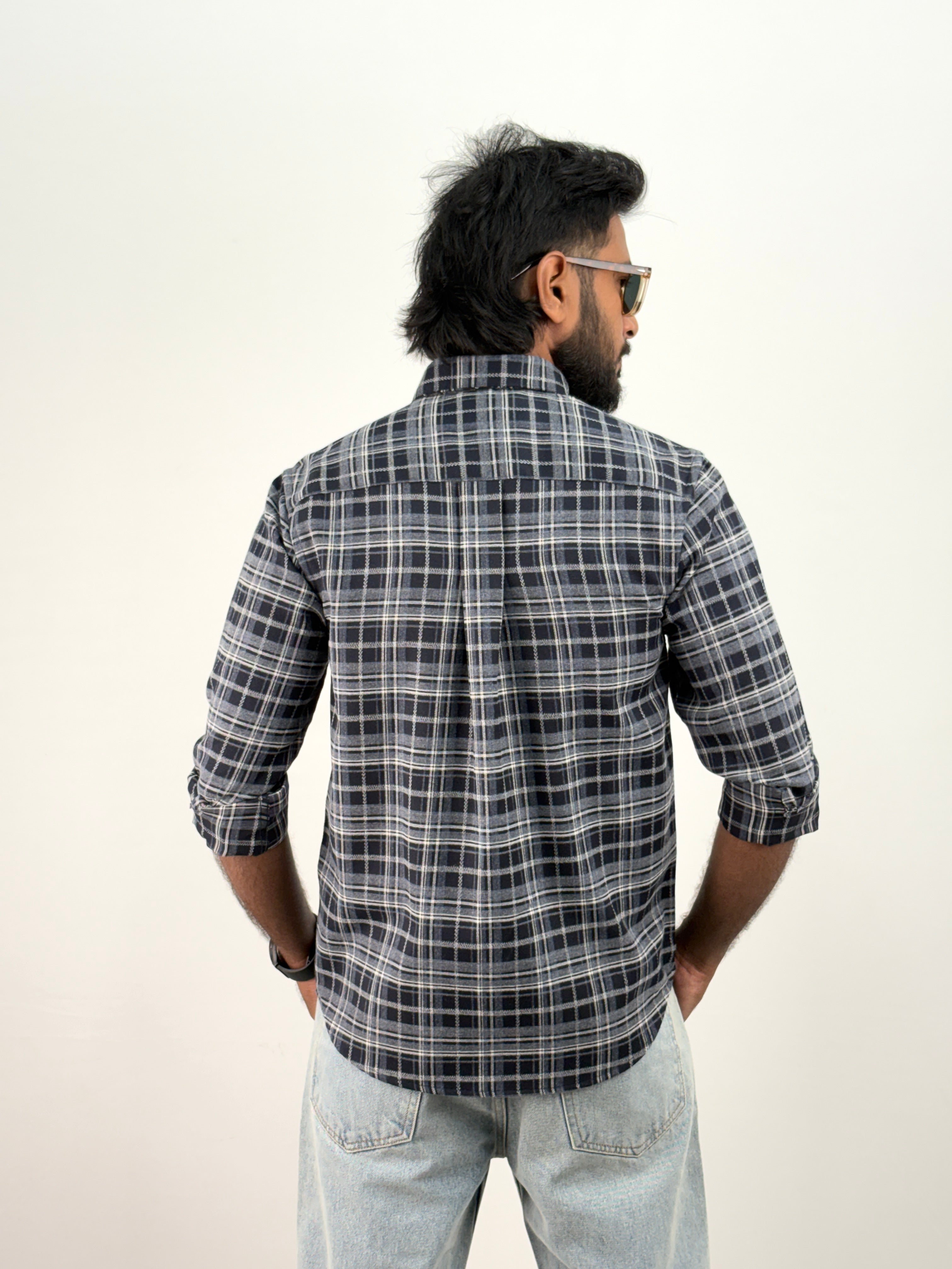 Navy Flannel Shirt