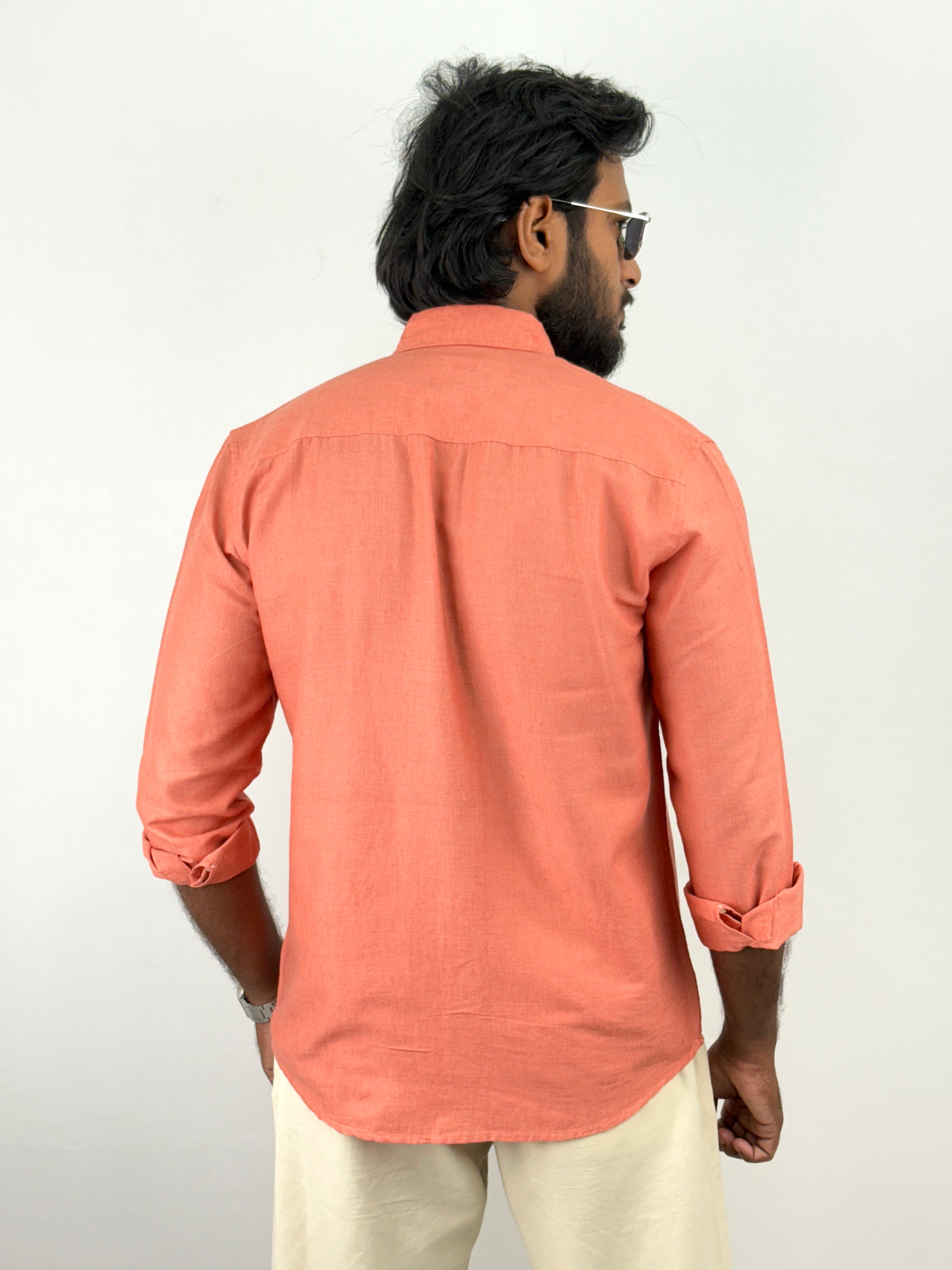 Peach Linen Shirts