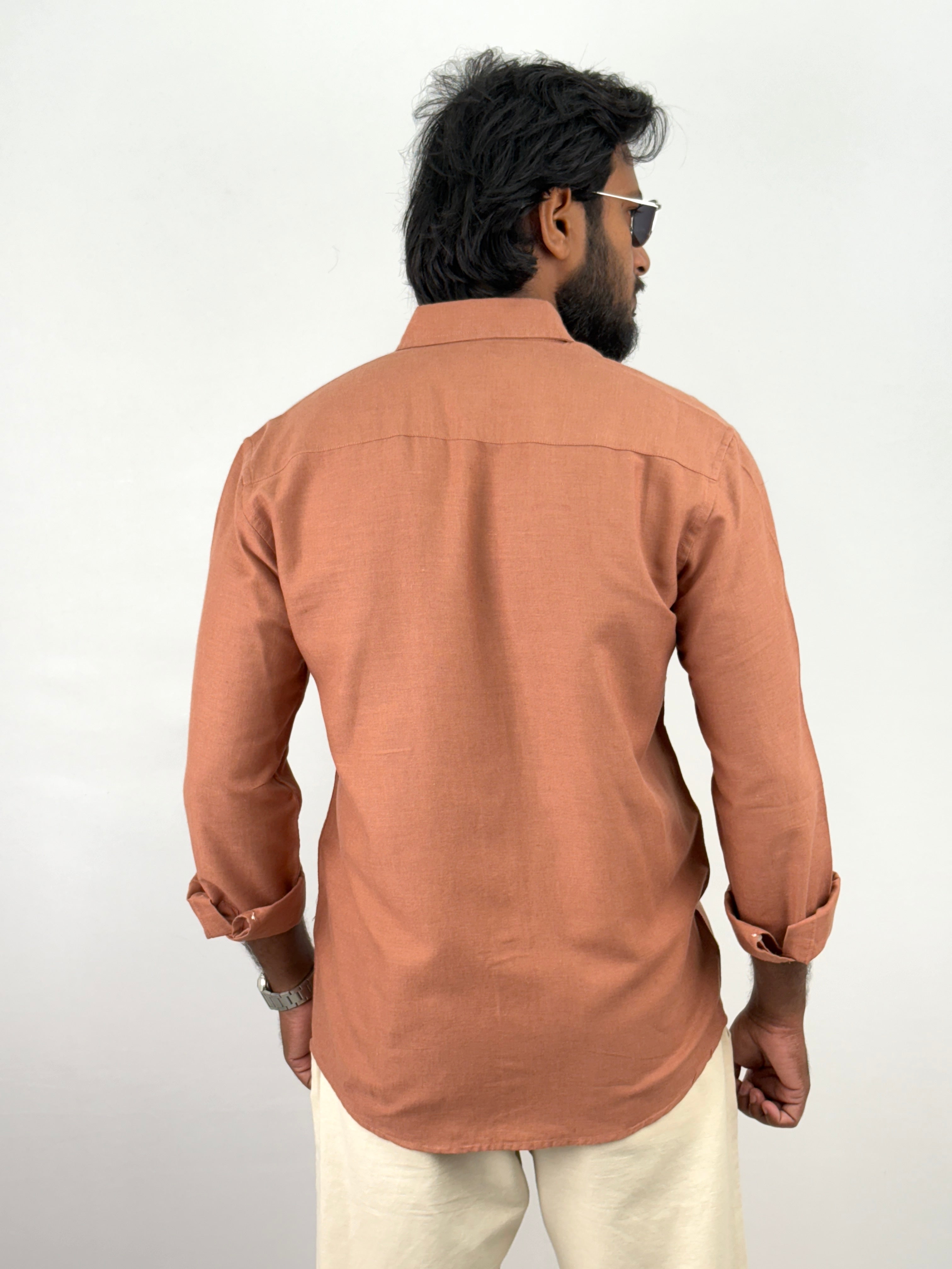 Rust Linen Shirts