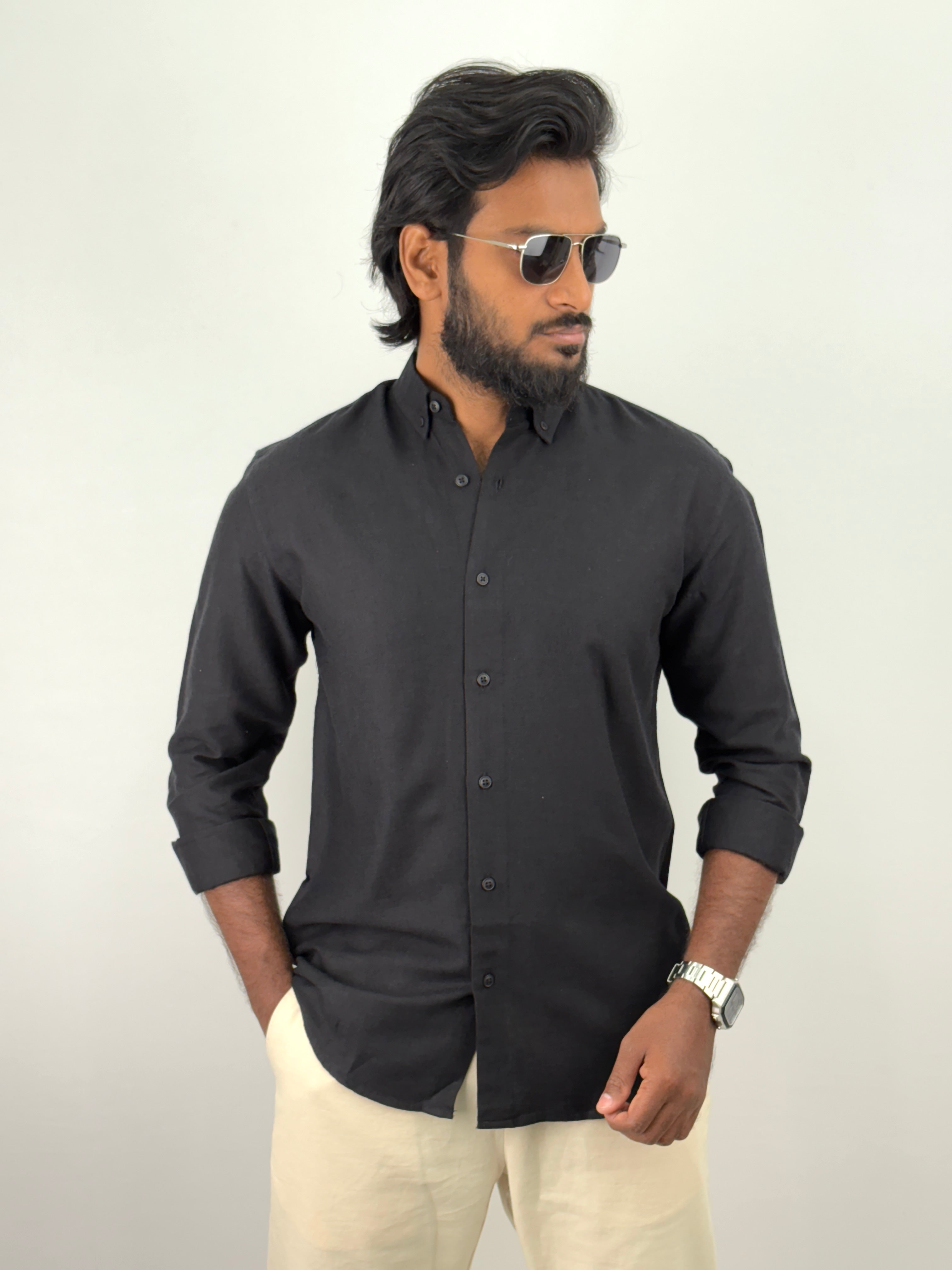 Black Linen Shirts