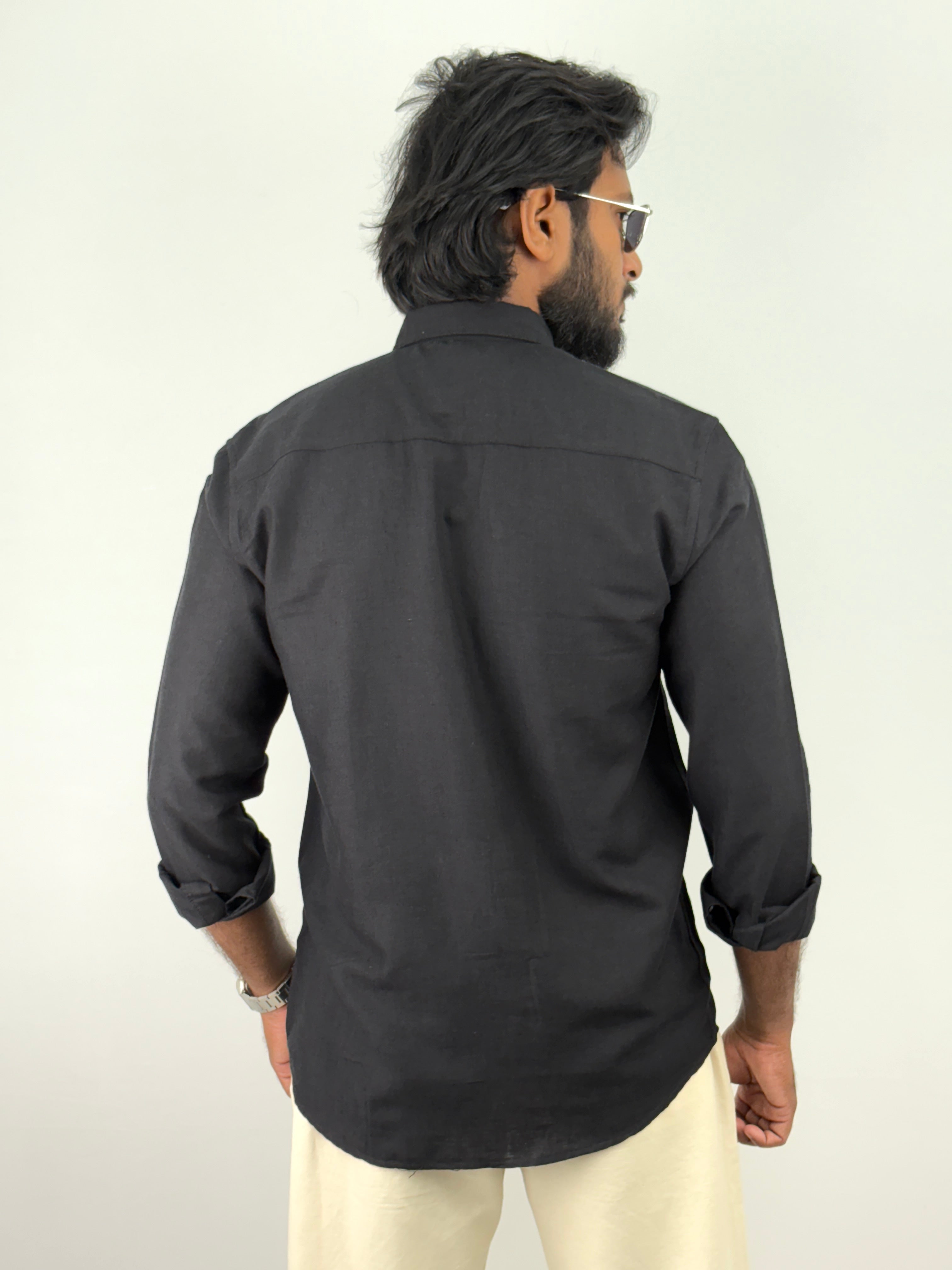Black Linen Shirts