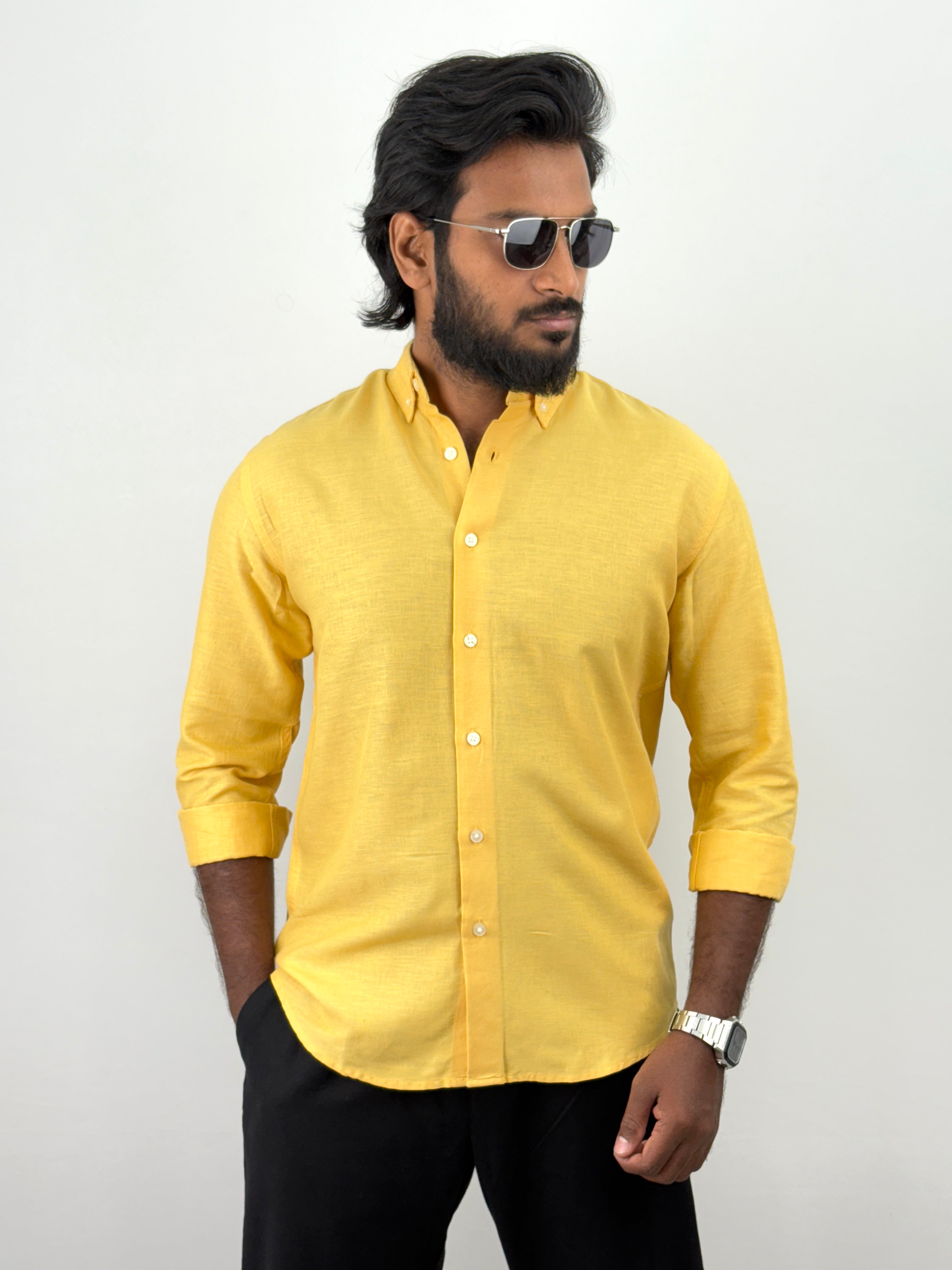 Yellow Linen Shirts