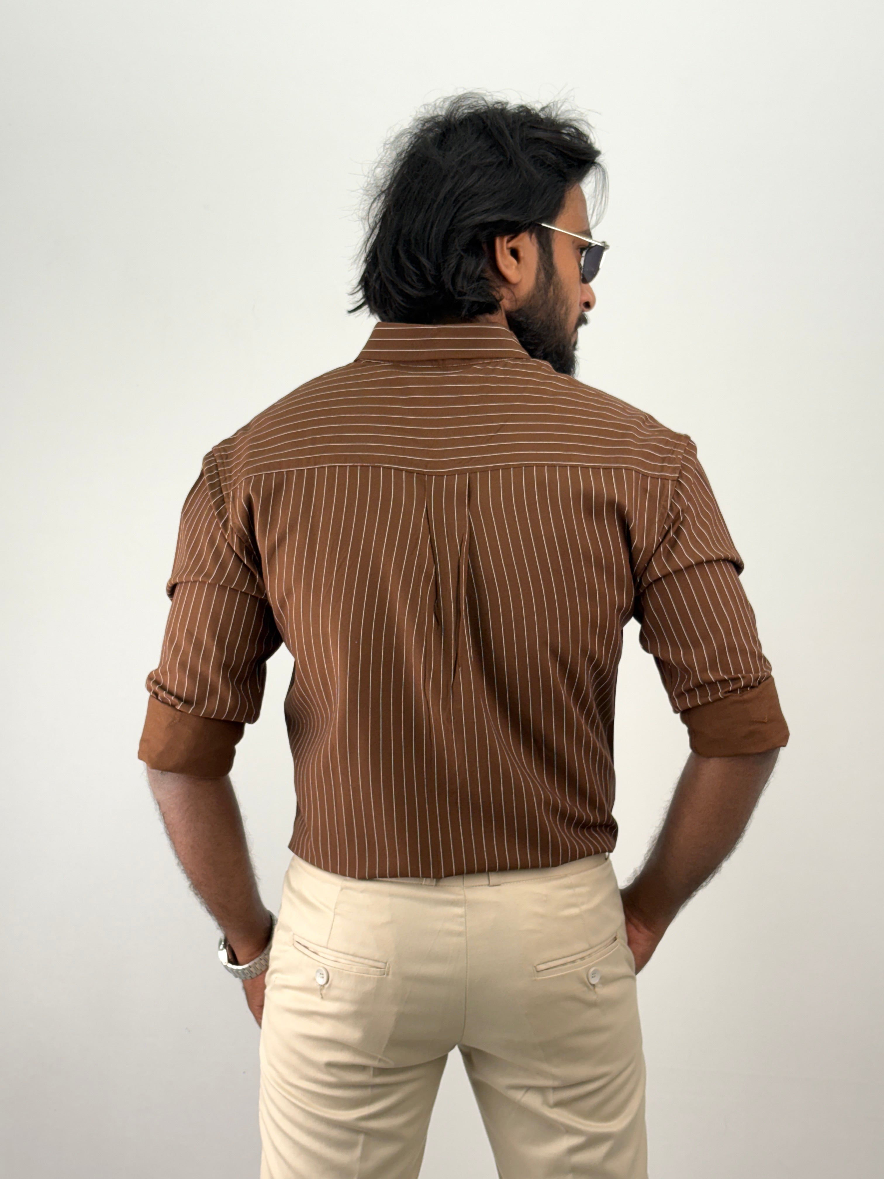 Brown Stripe Shirt