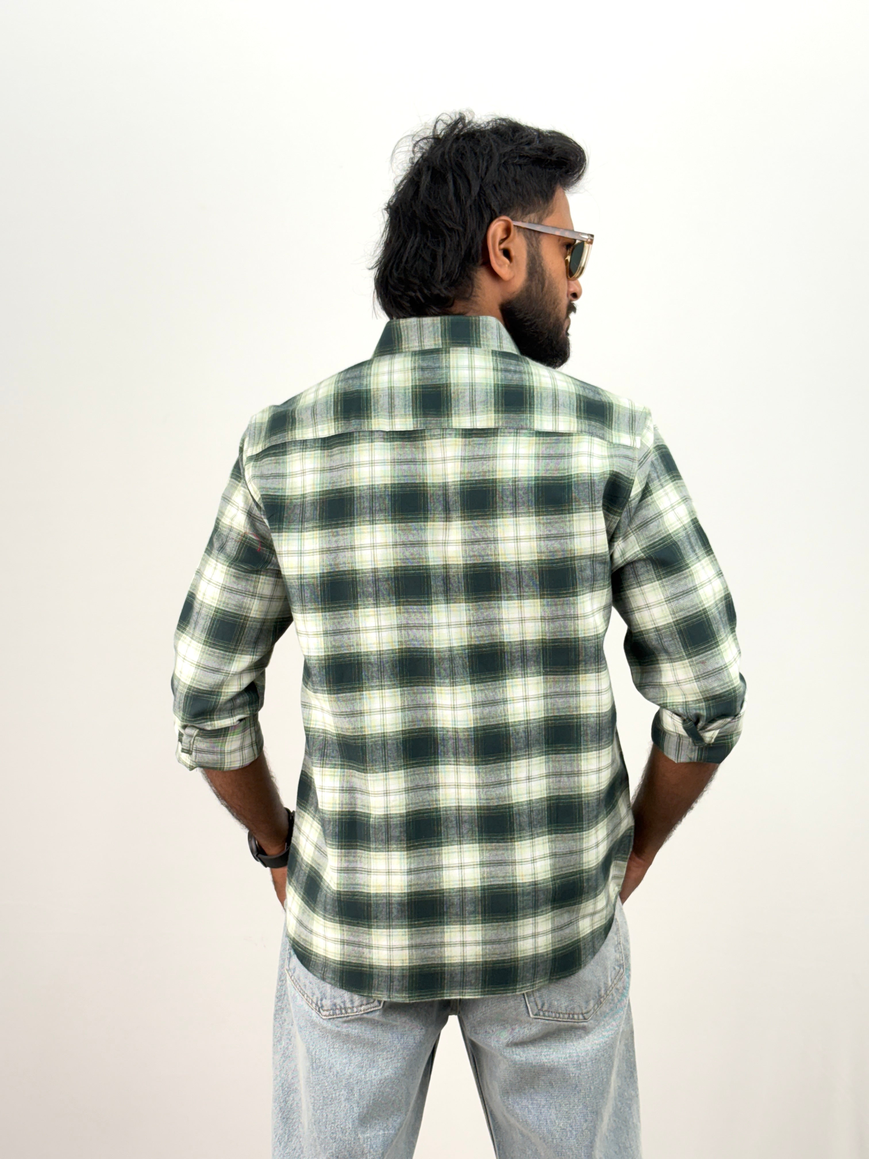 Green Flannel Shirt