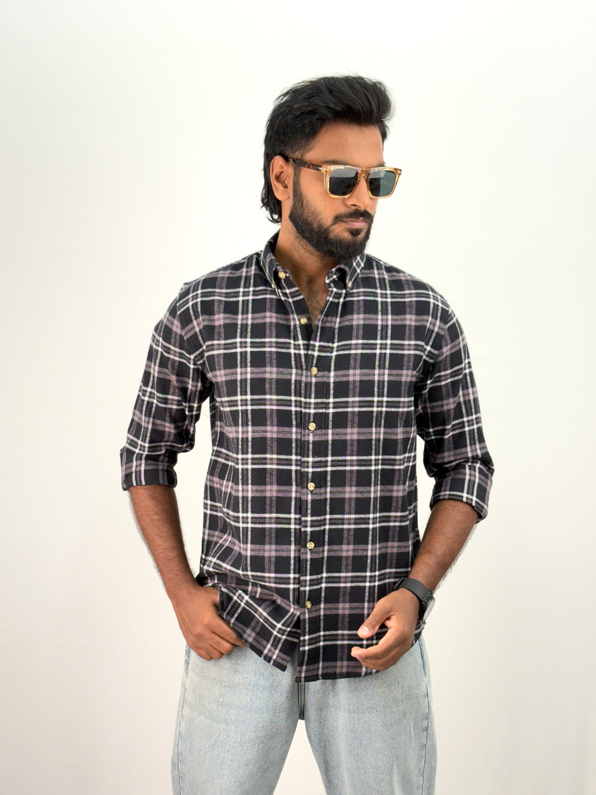 Black Flannel Shirt