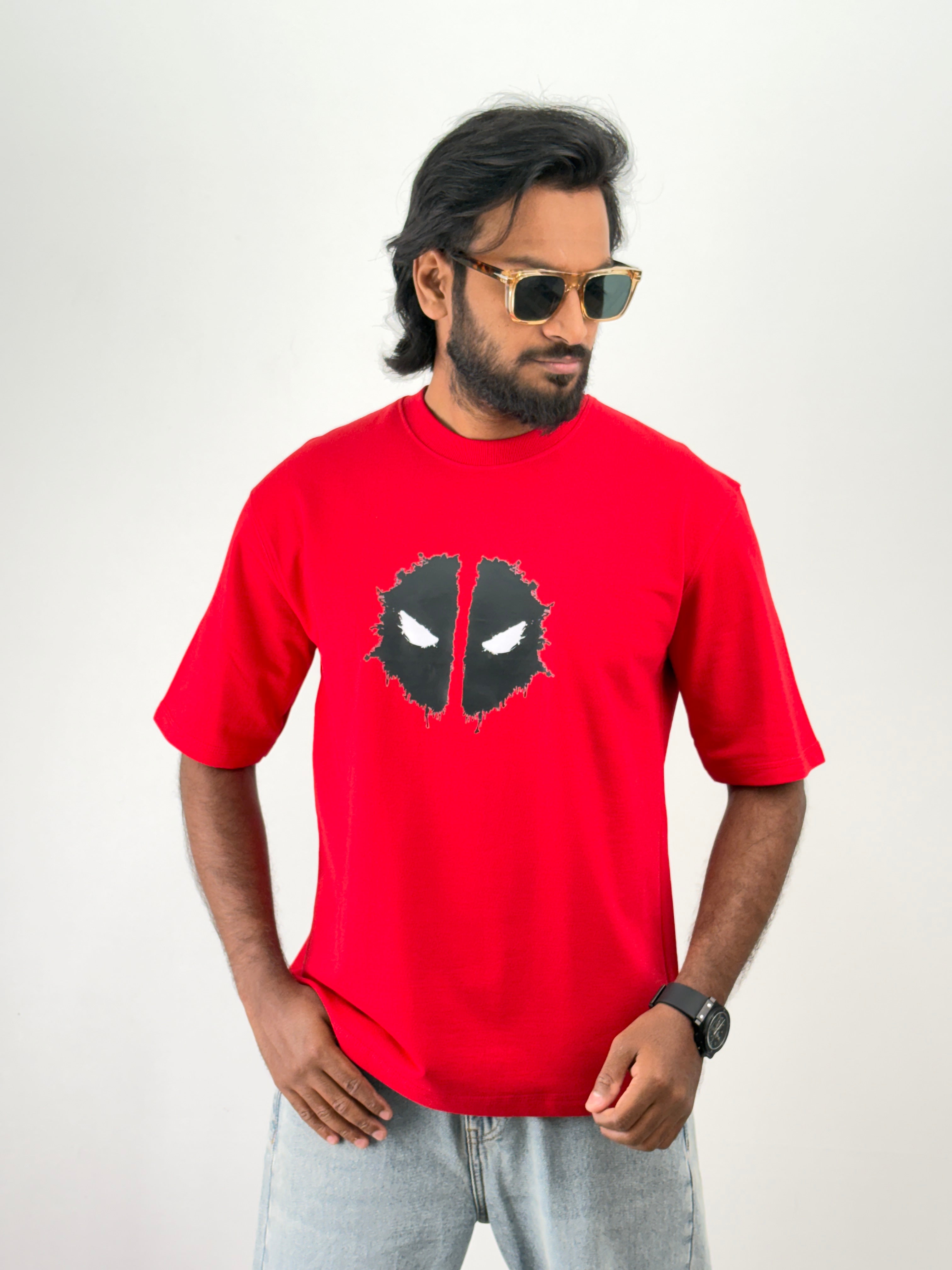 2 Red Oversized T-Shirt