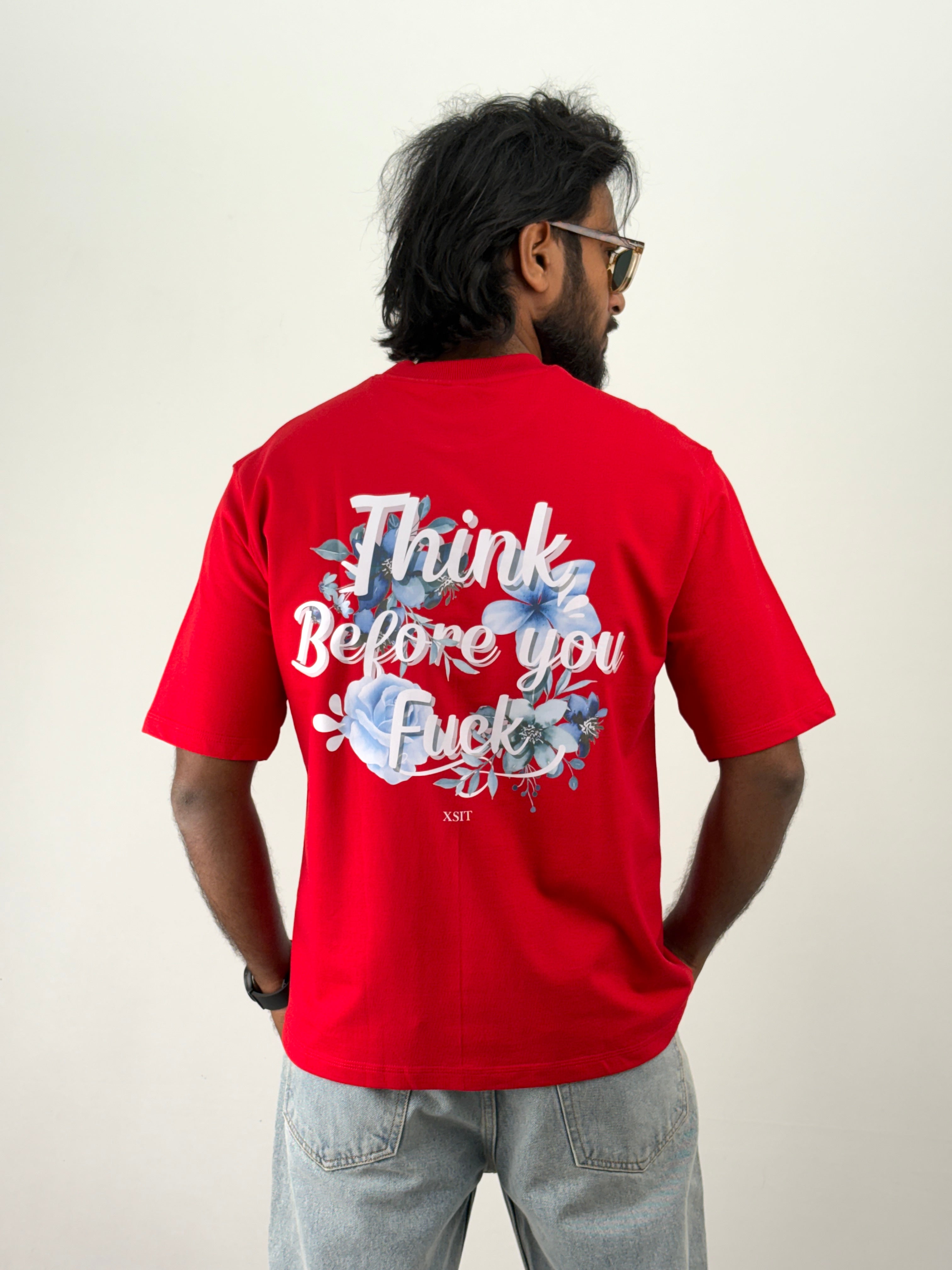 1 Red Oversized T-Shirt