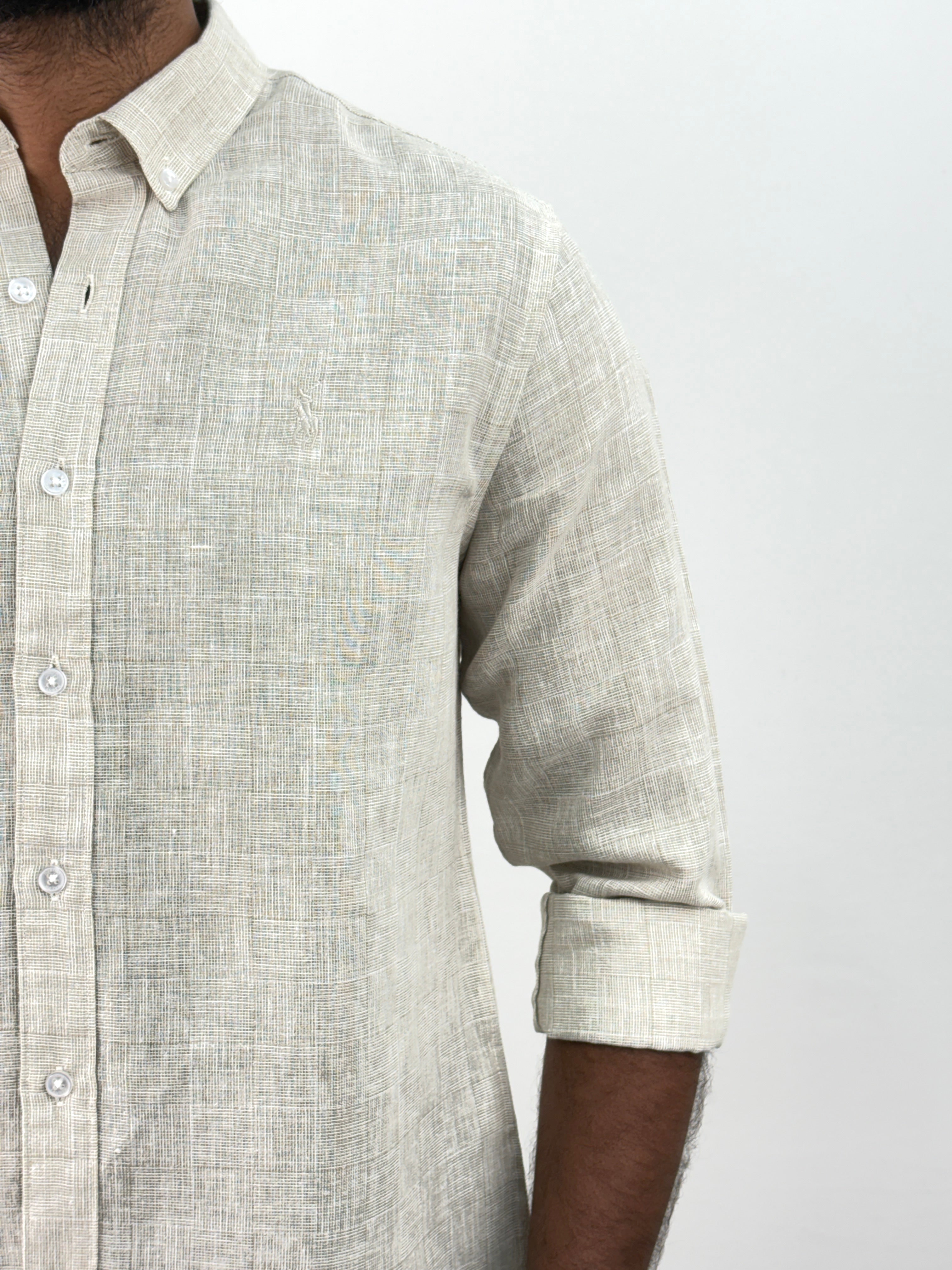 Beige Linen Shirt