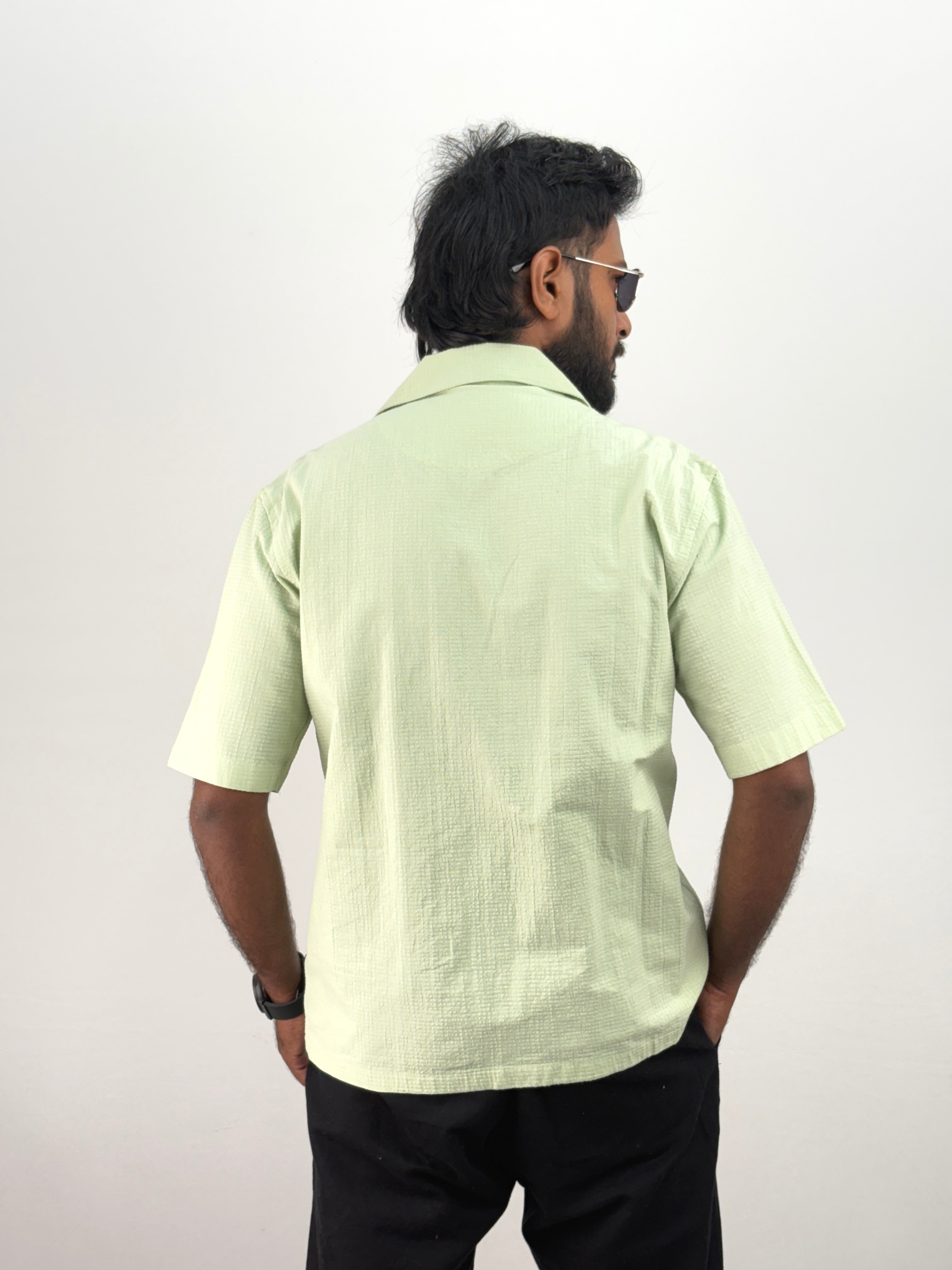Green Half Sleeve Shirt
