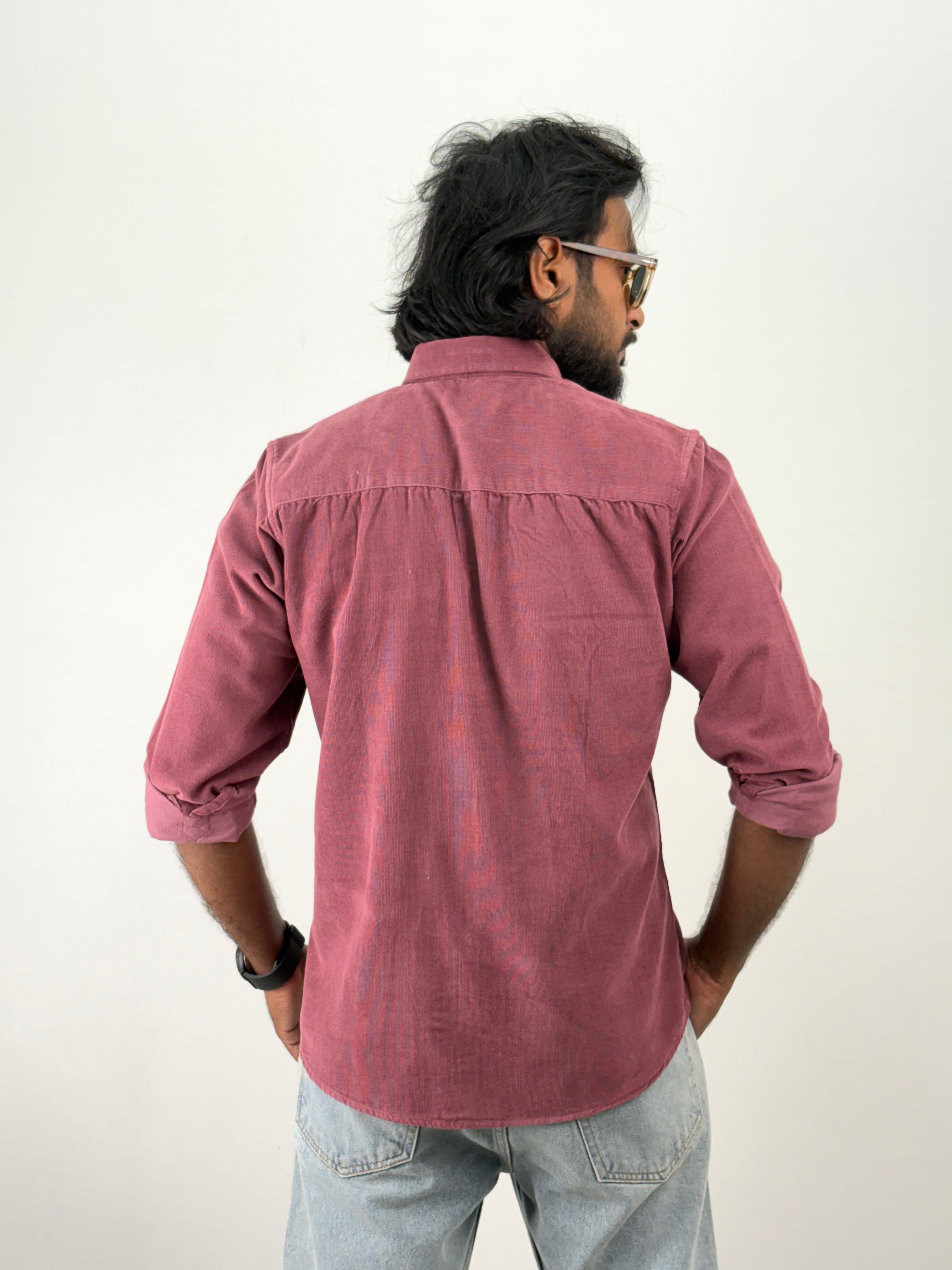 Lavender Corduroy Shirt 1