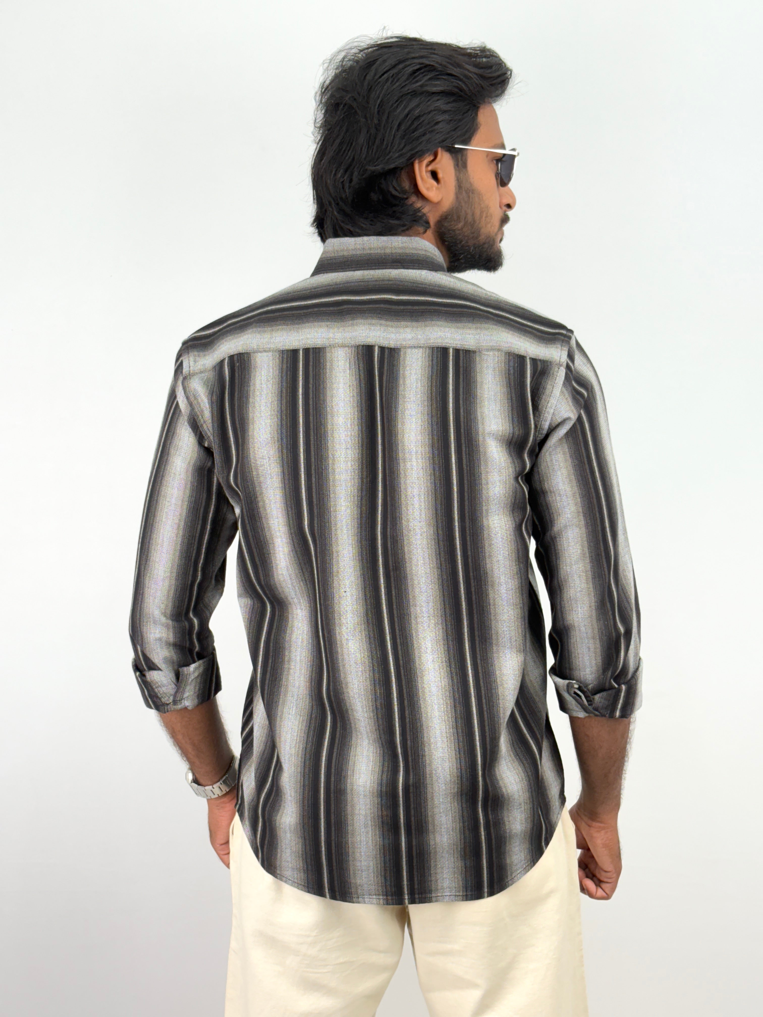 Black Olive Stripe Shirt