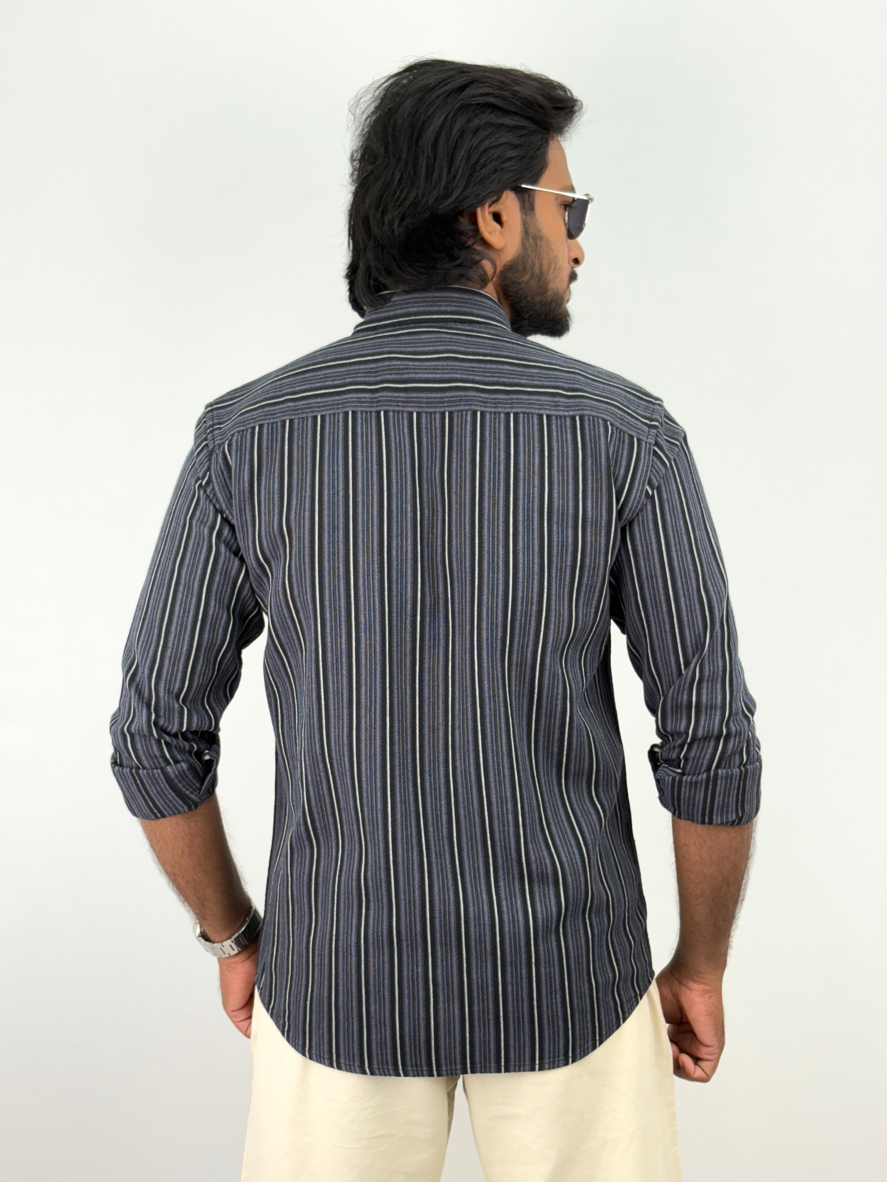 Dark Grey Stripe Shirt