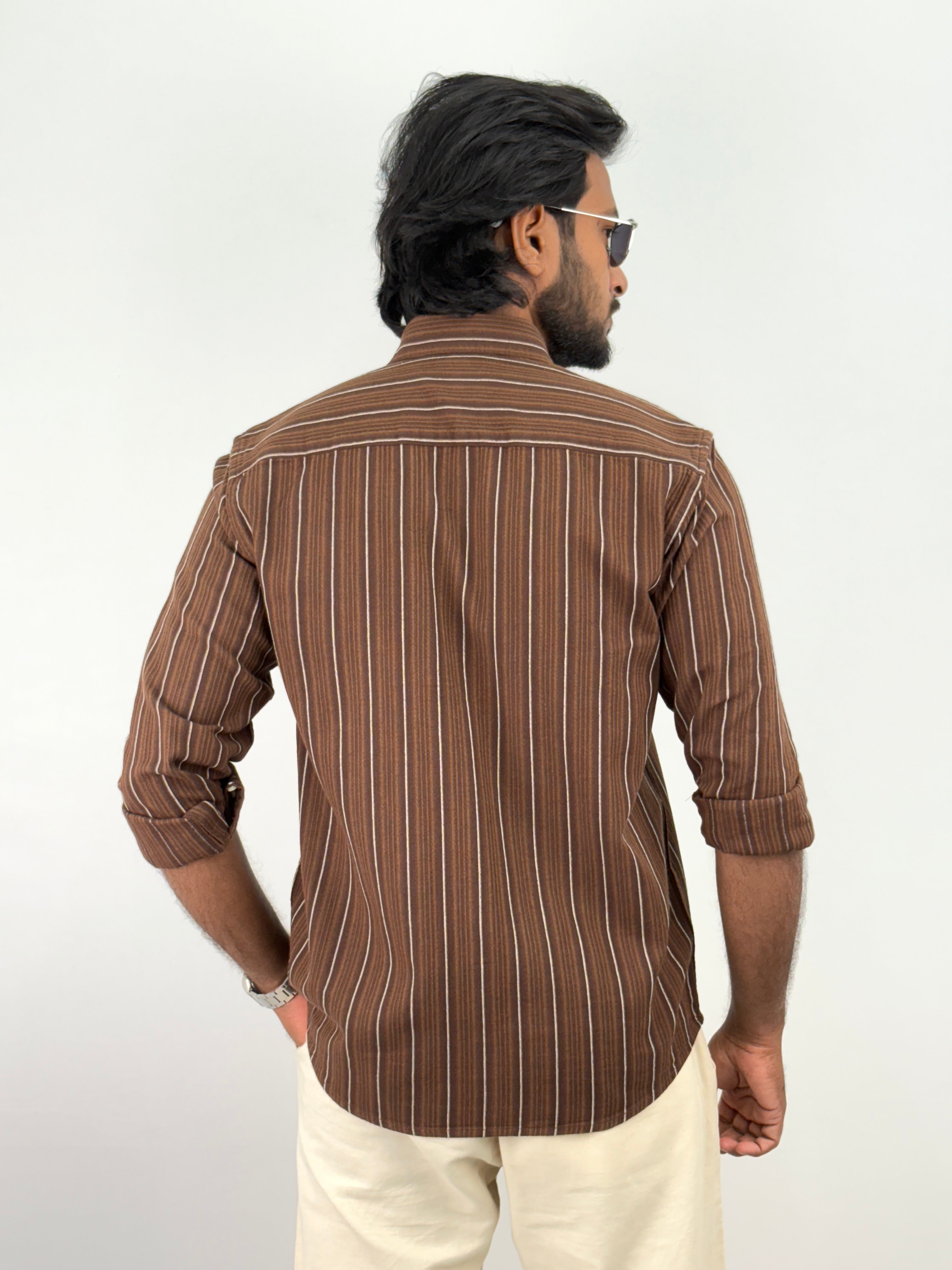 Brown Stripe Shirt