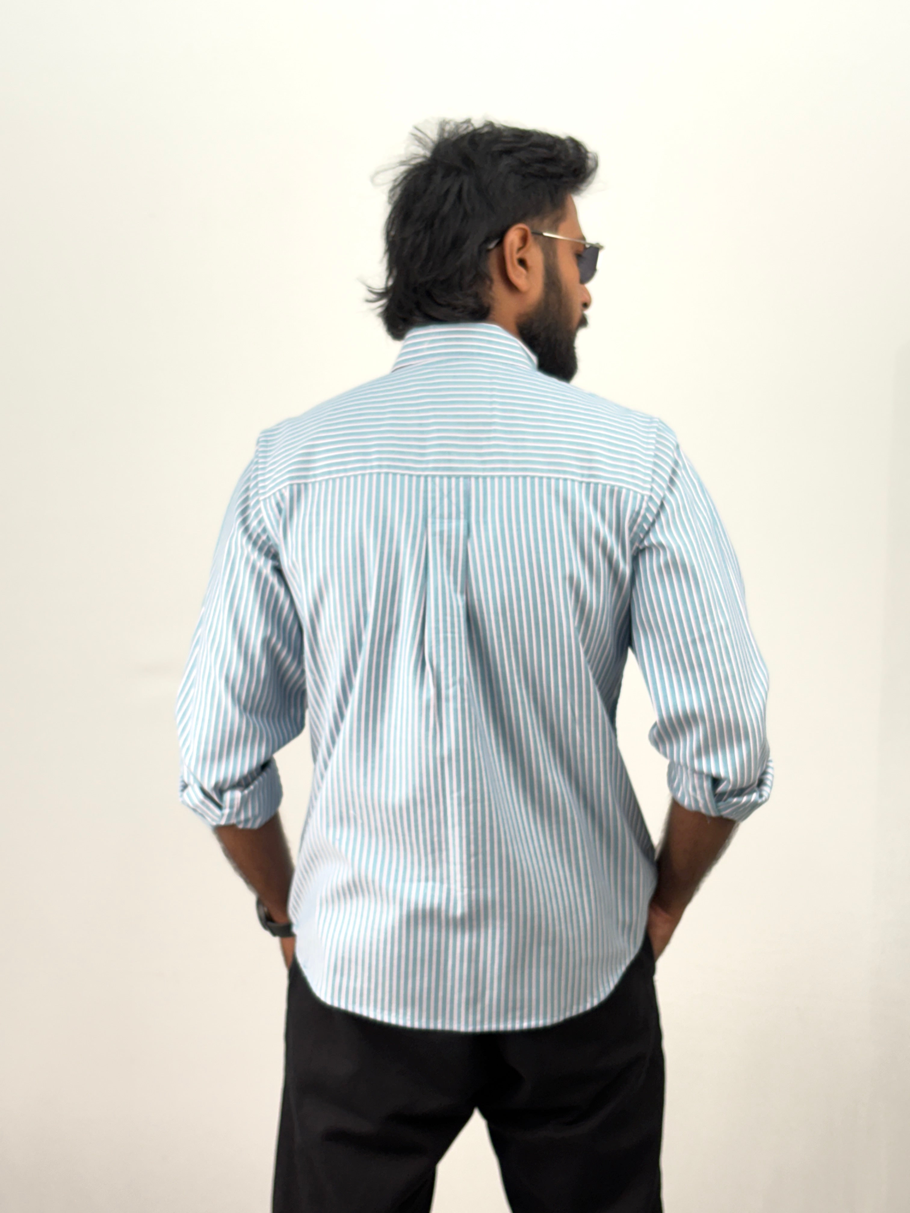 Aqua Stripe Shirt