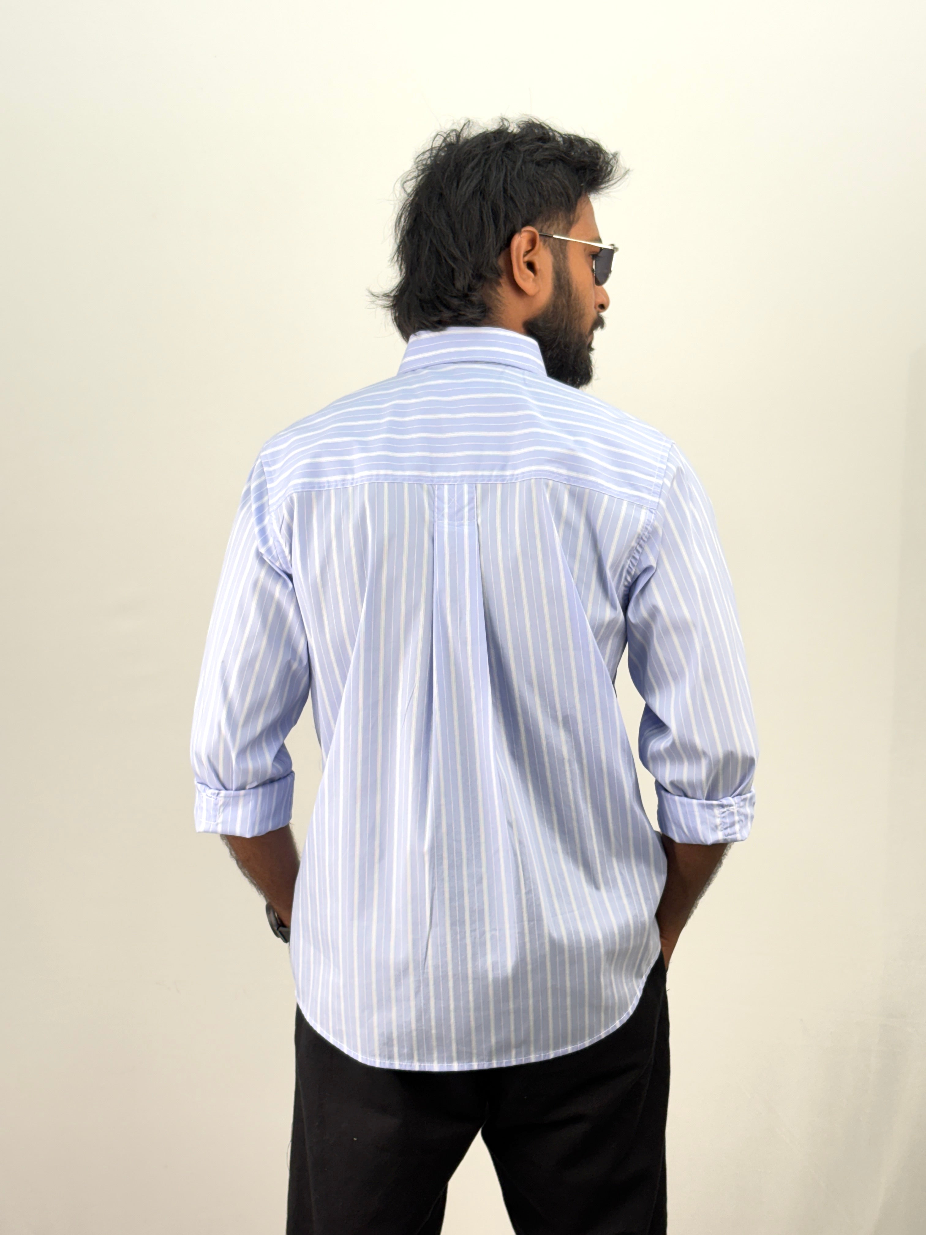 Sky Blue Stripe Shirt