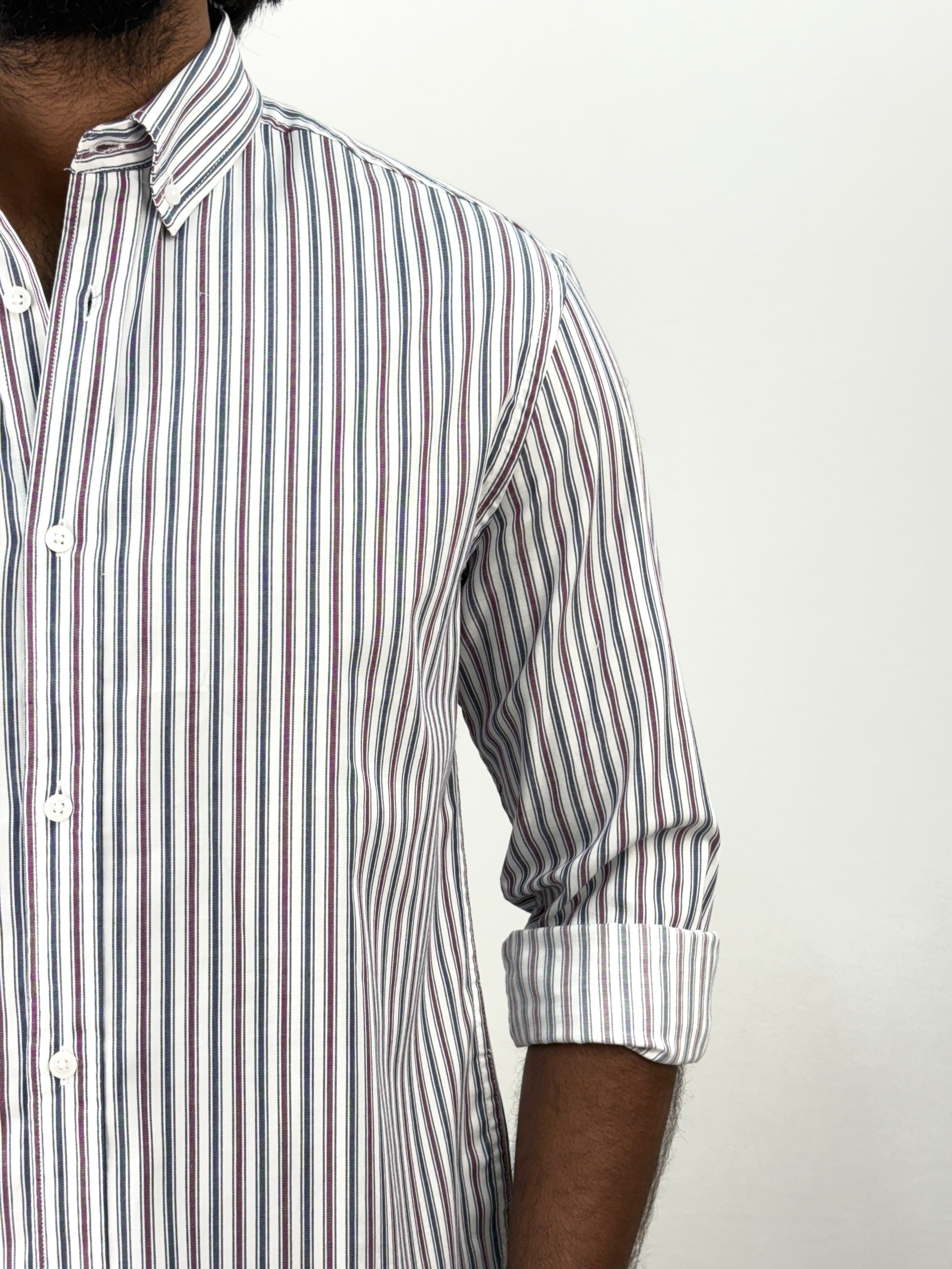 Maroon Stripe Shirt
