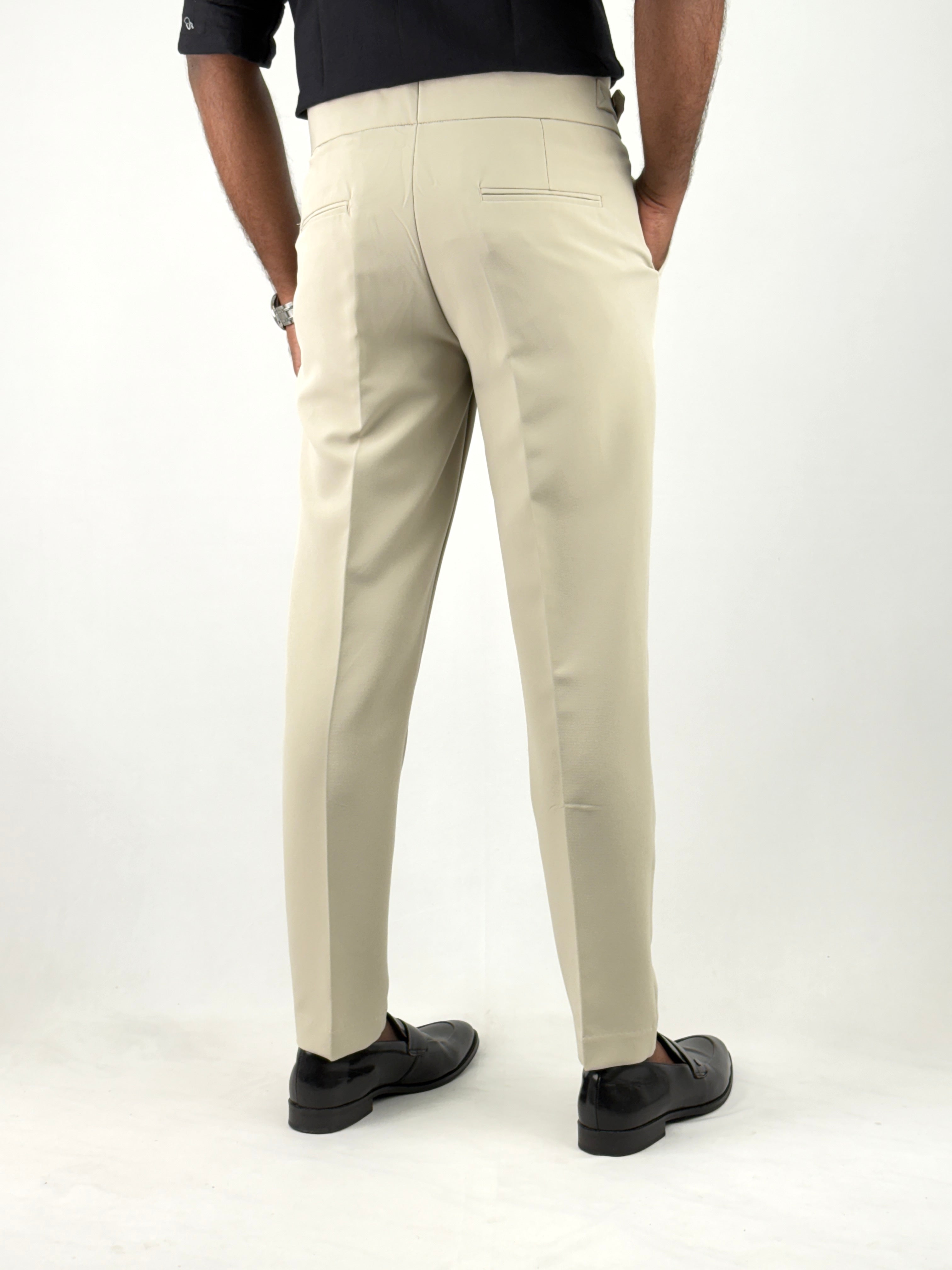 Beige Gurkha Pants