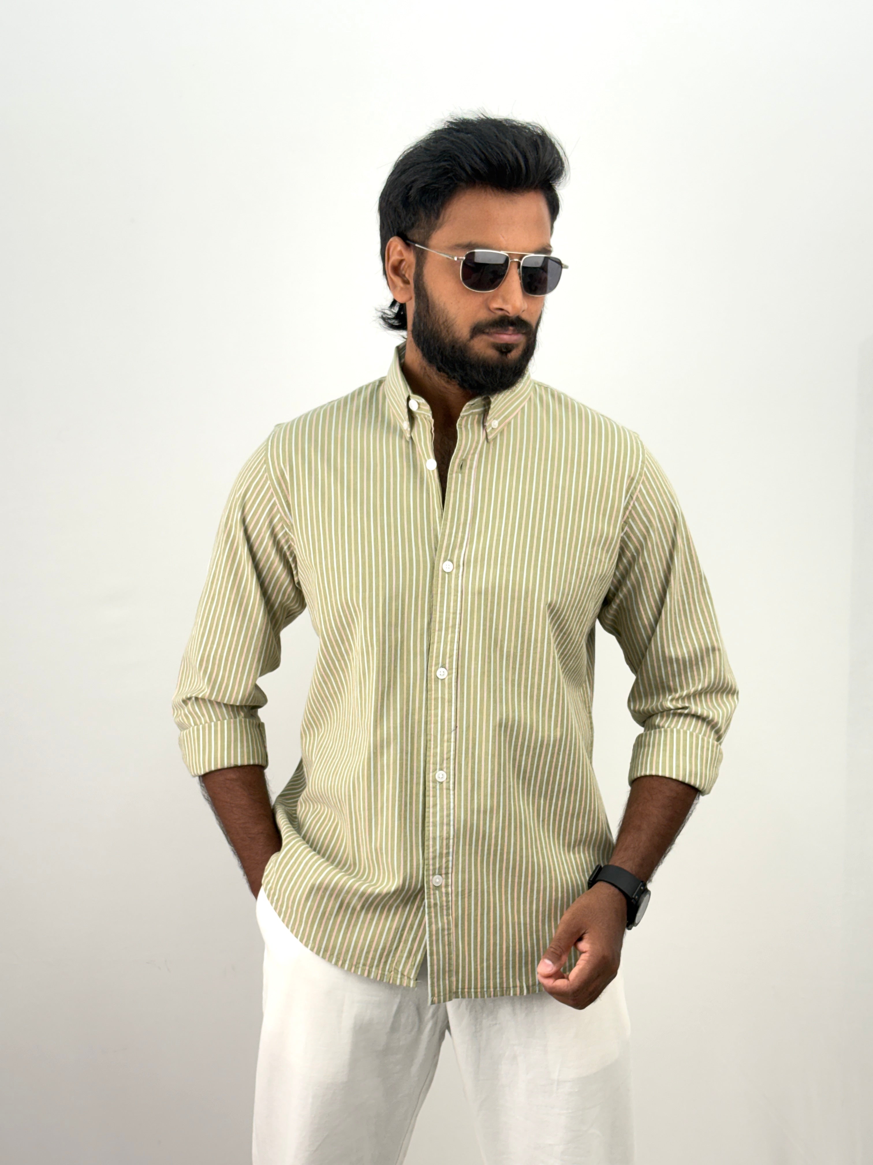 Green Stripe Shirt