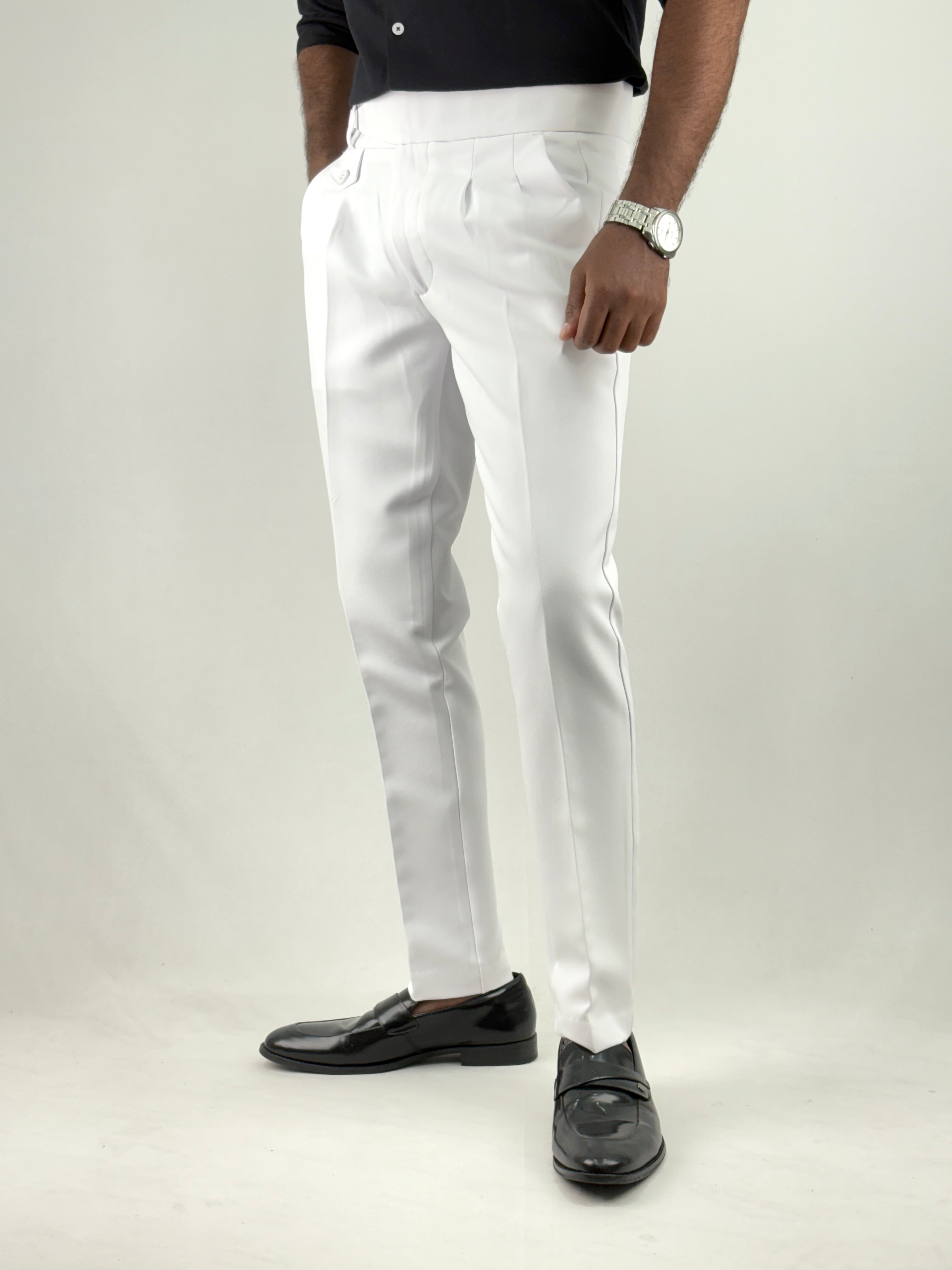 White Gurkha Pants