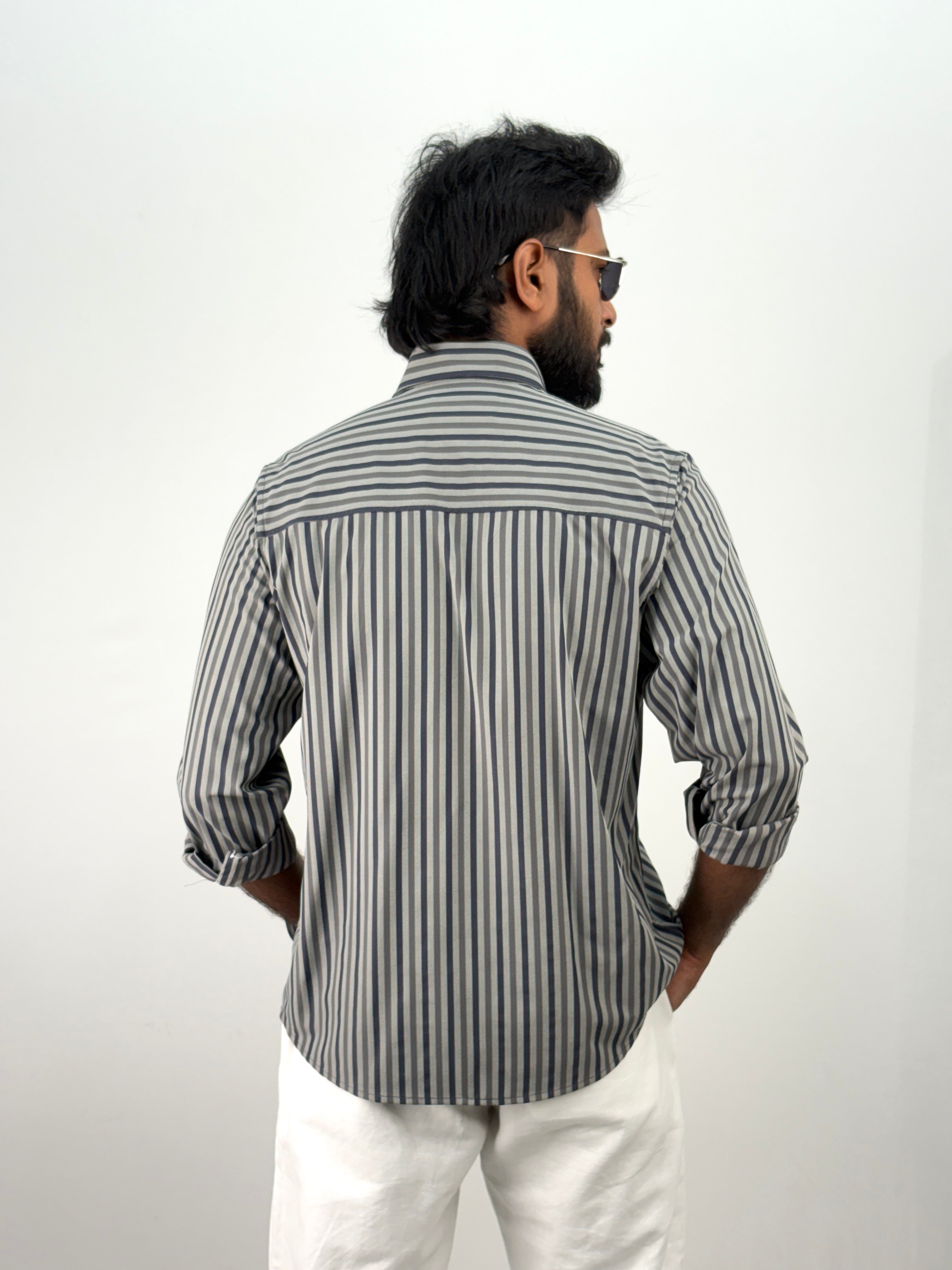 Grey Stripe Shirt