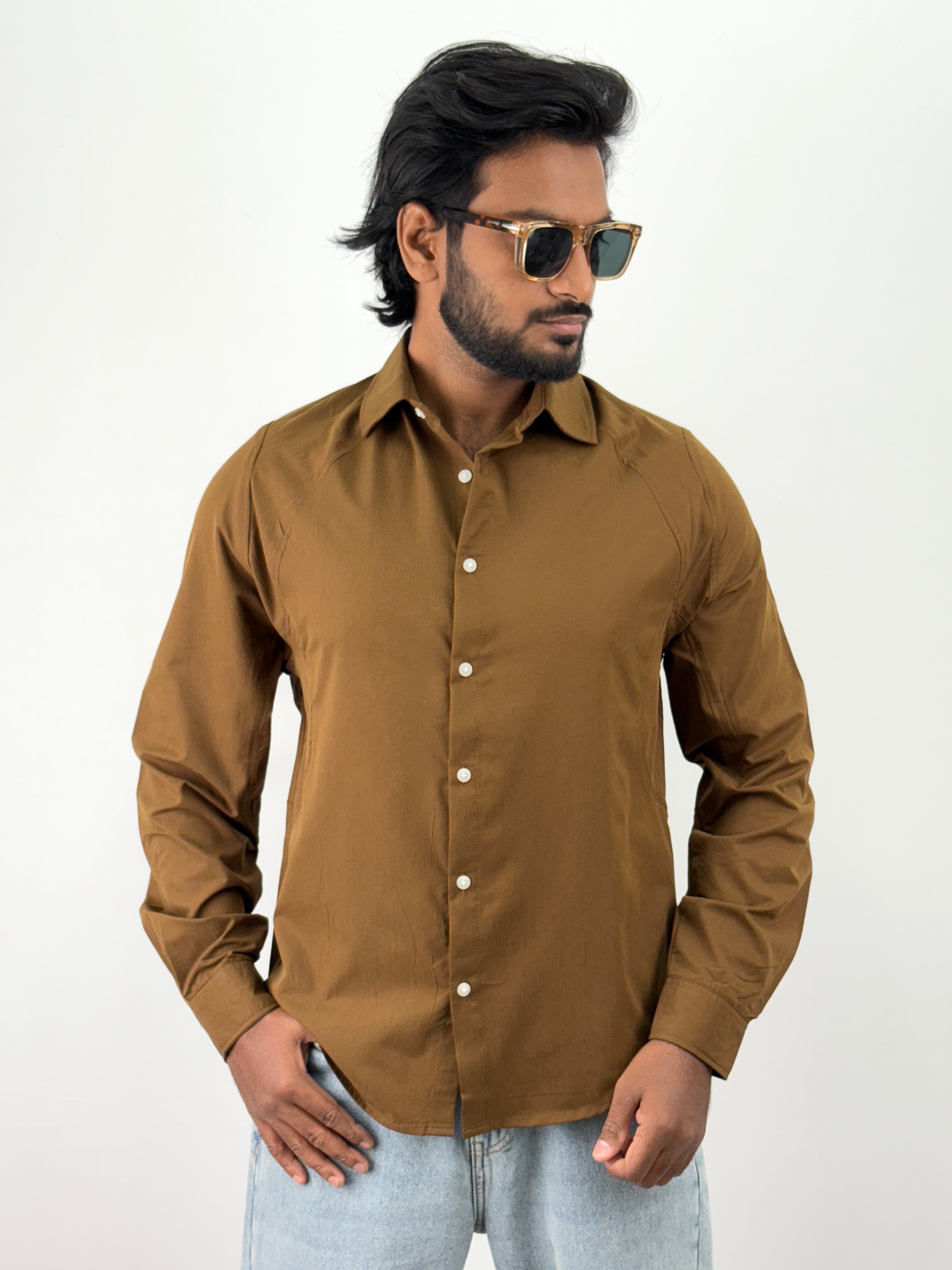 Brown Oversized Shirt