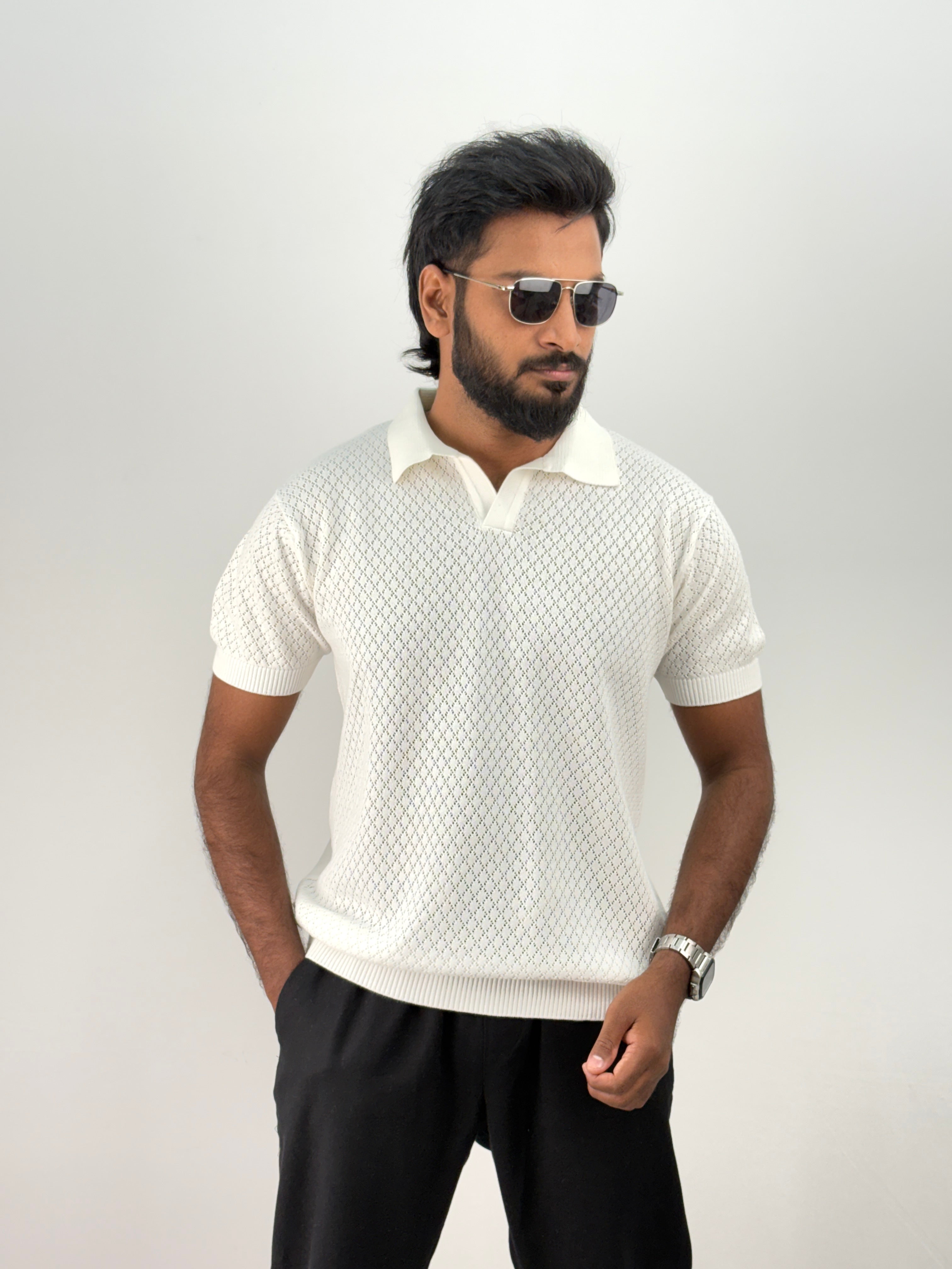 White Polo T-Shirt