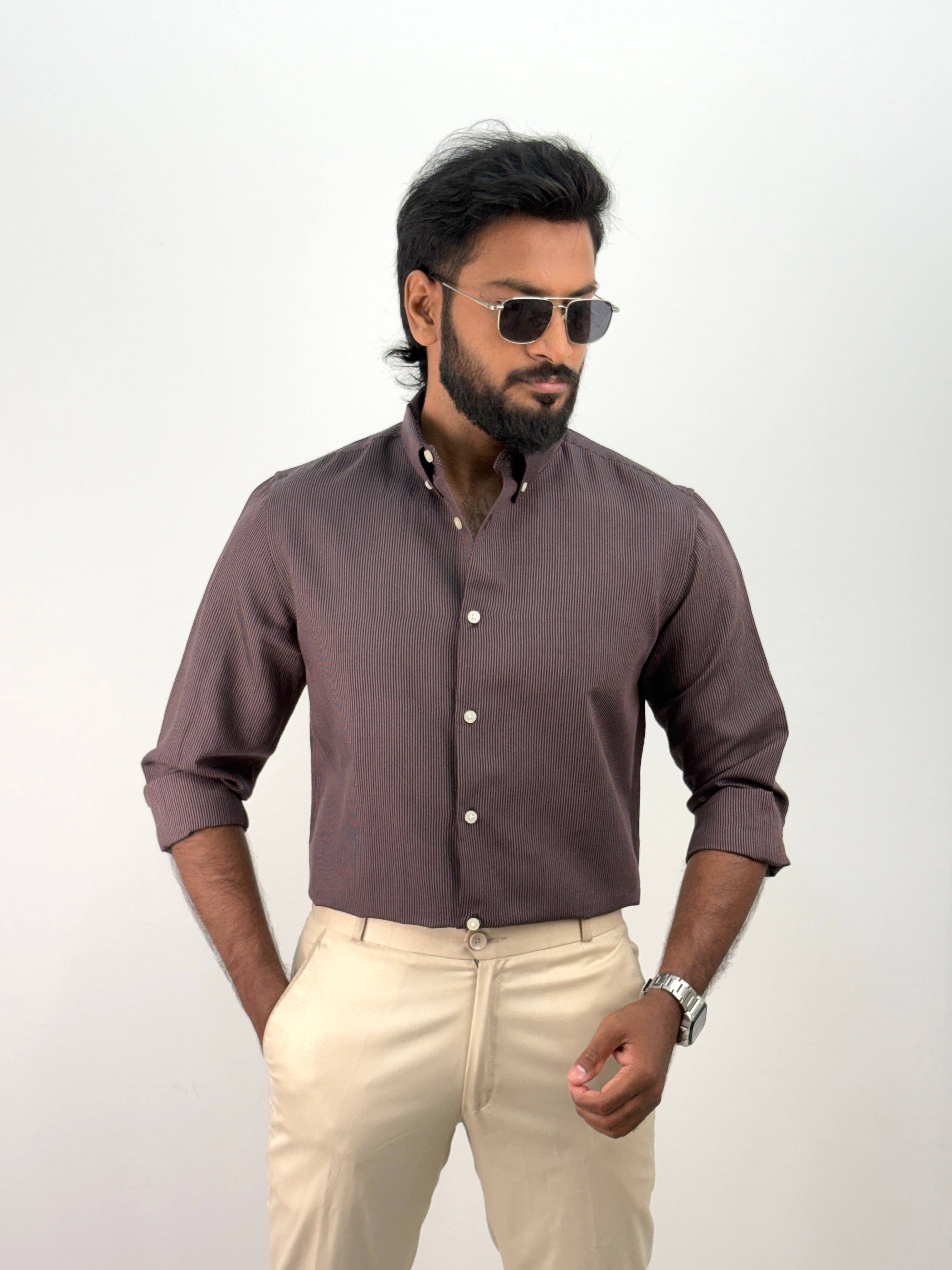 Mauve Stripe Shirt