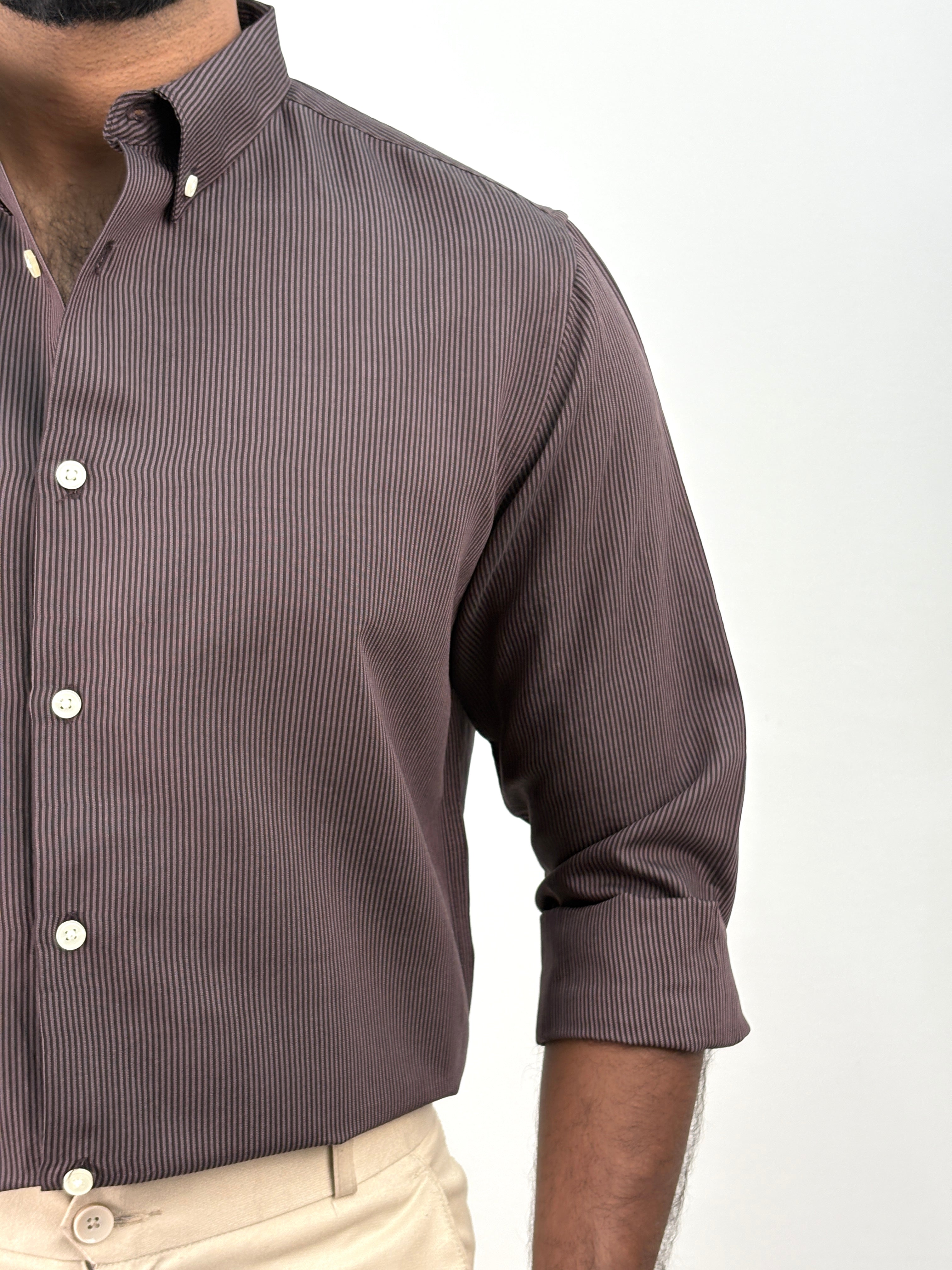 Mauve Stripe Shirt