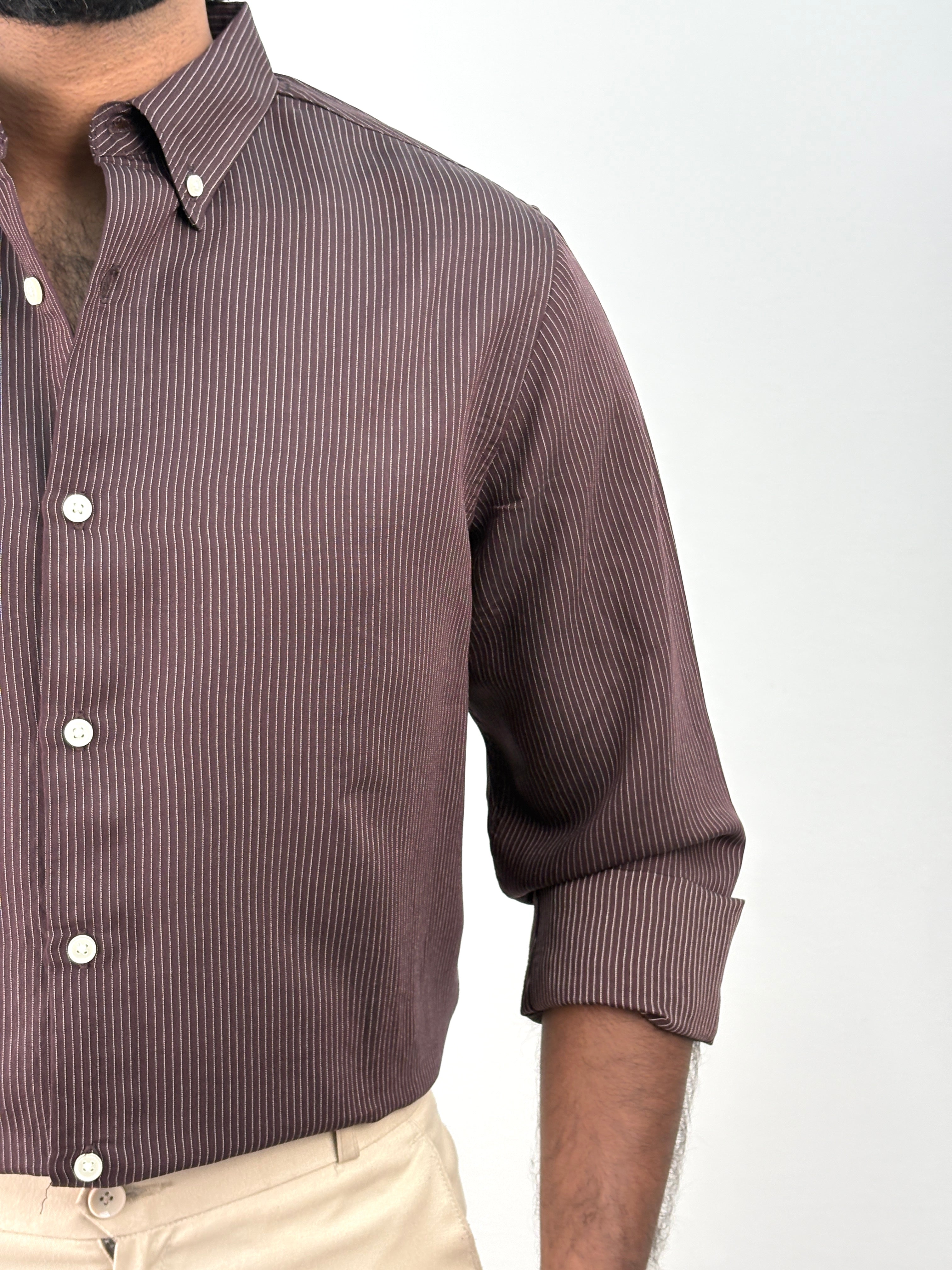 Maroon Stripe Shirt