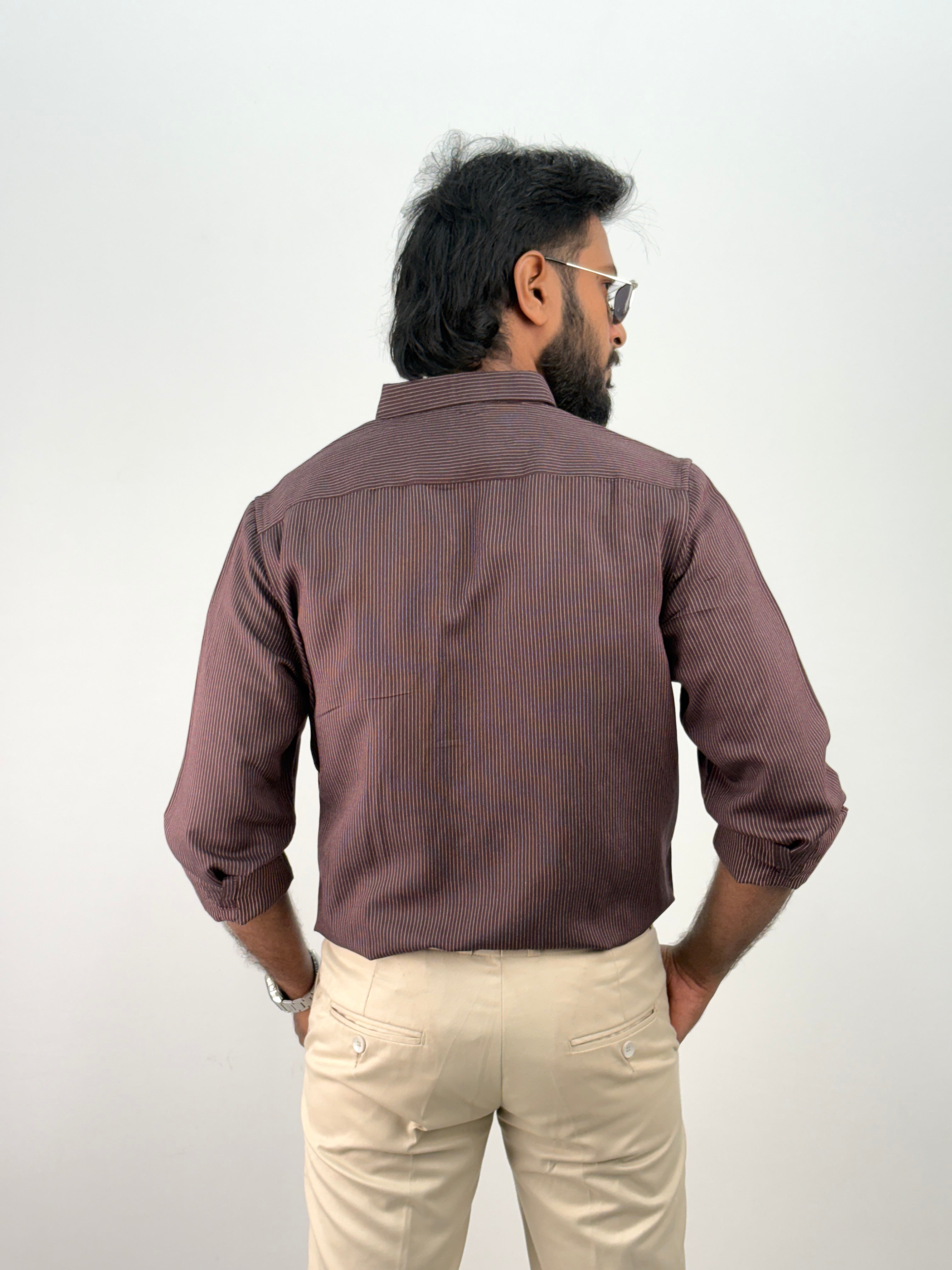 Maroon Stripe Shirt