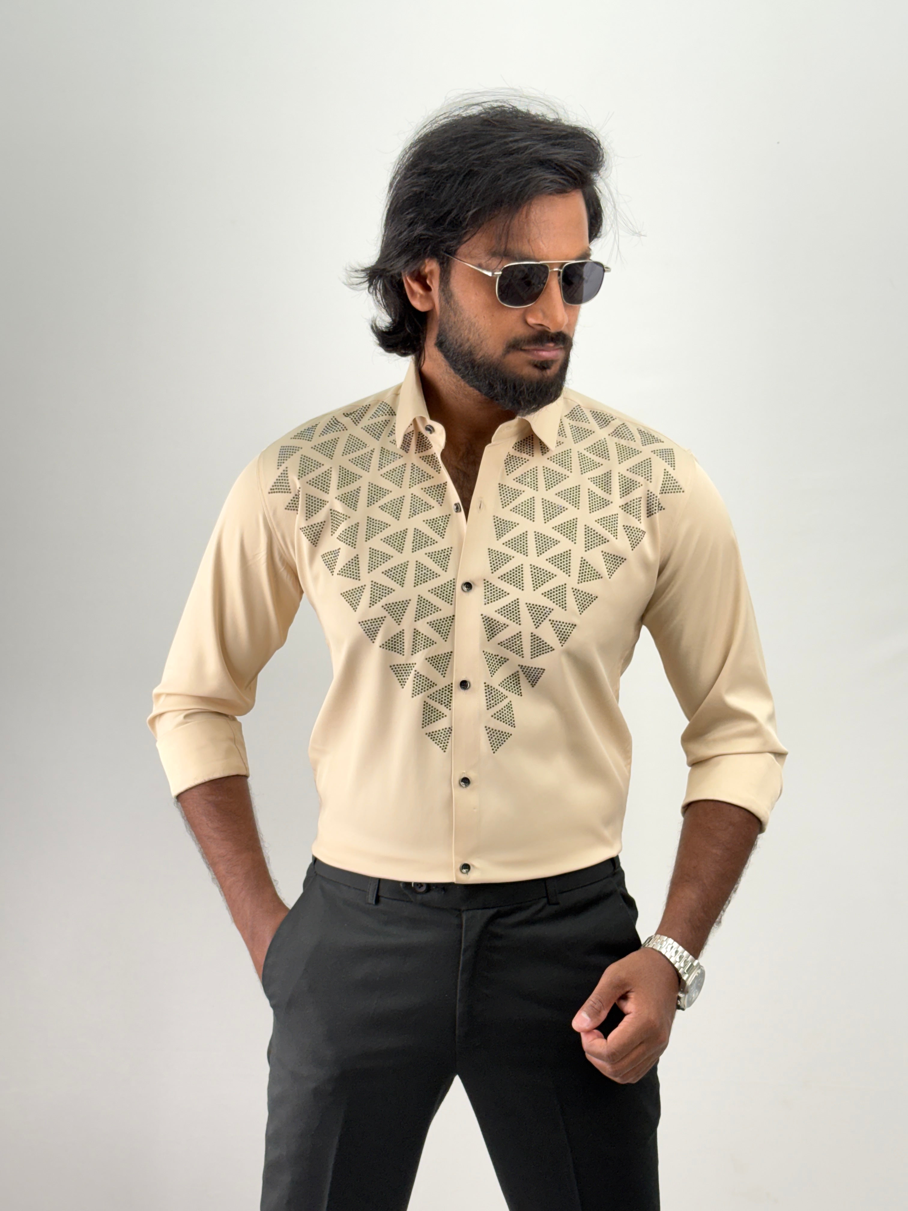 Sandal Designer Stone Work Shirt 8