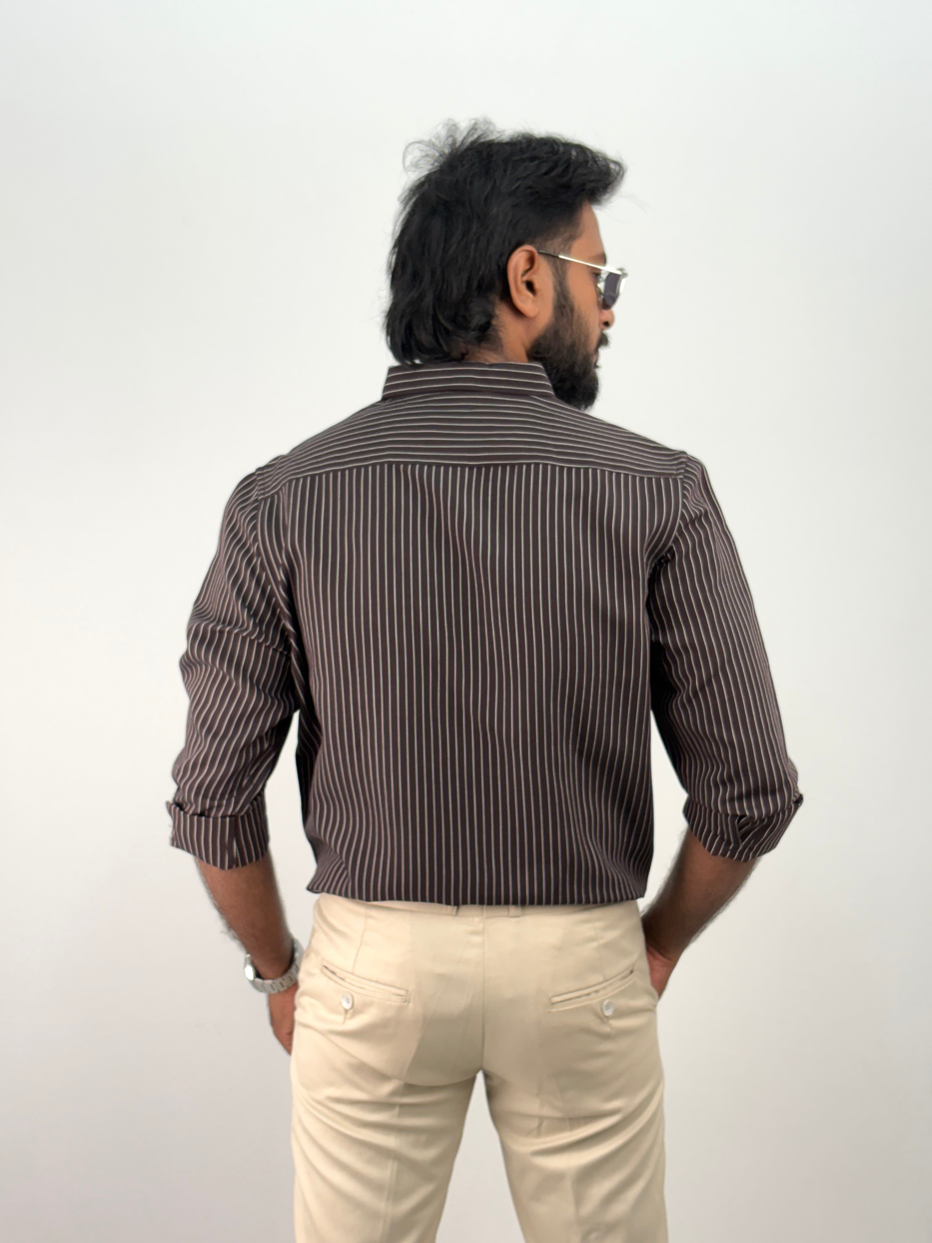 Brown Stripe Shirt