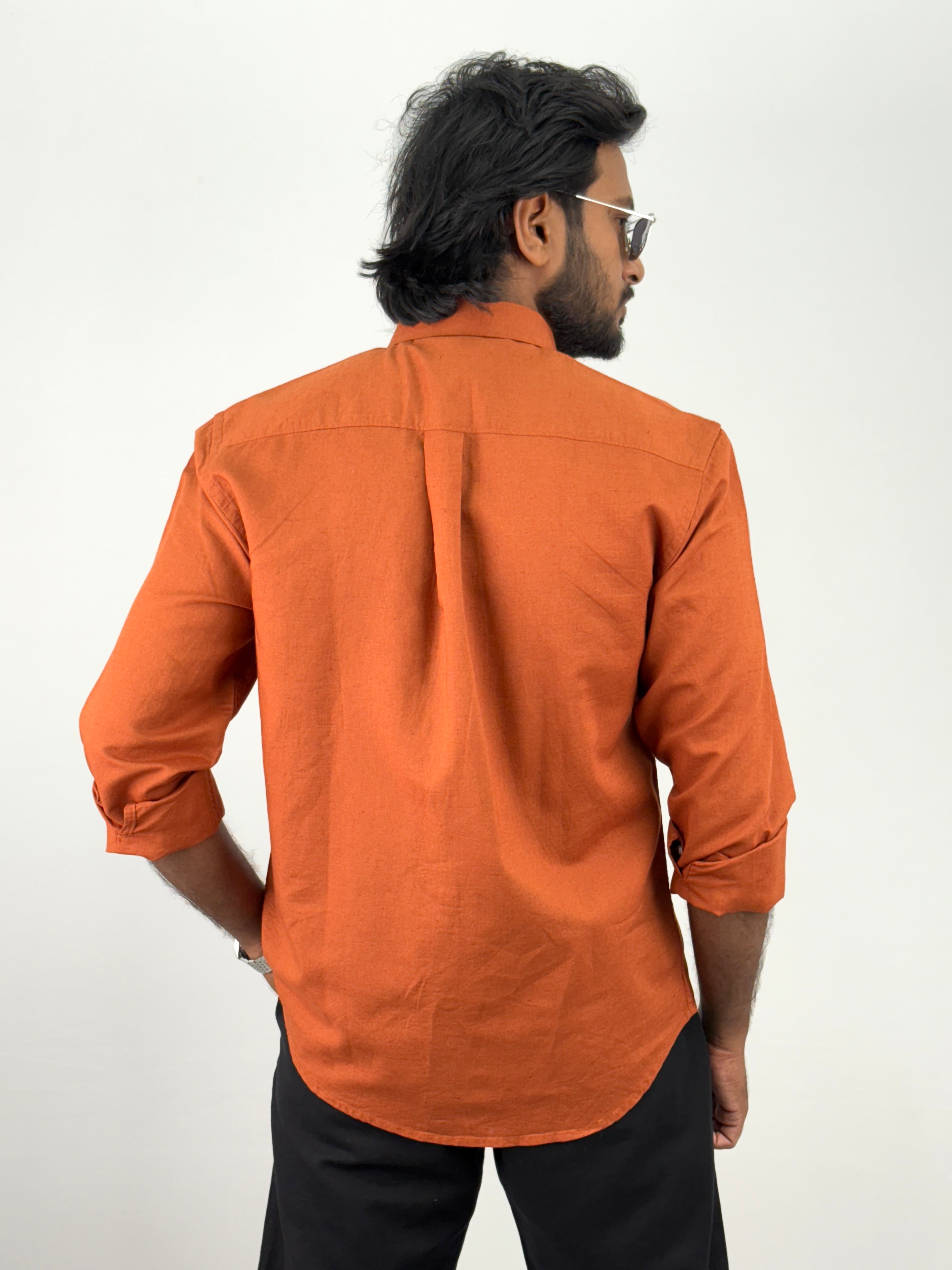 Rust Linen Shirt