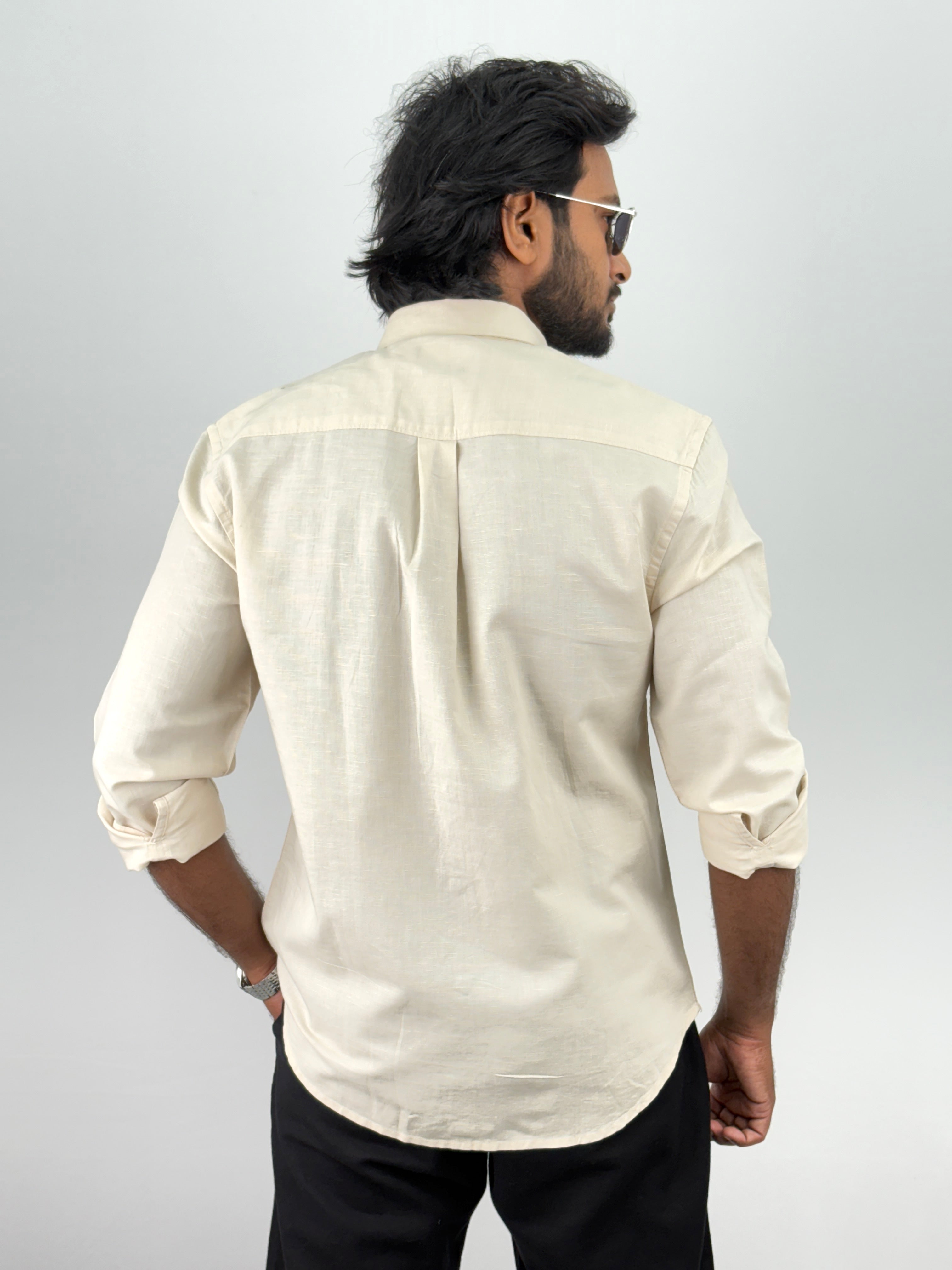 Beige Linen Shirt