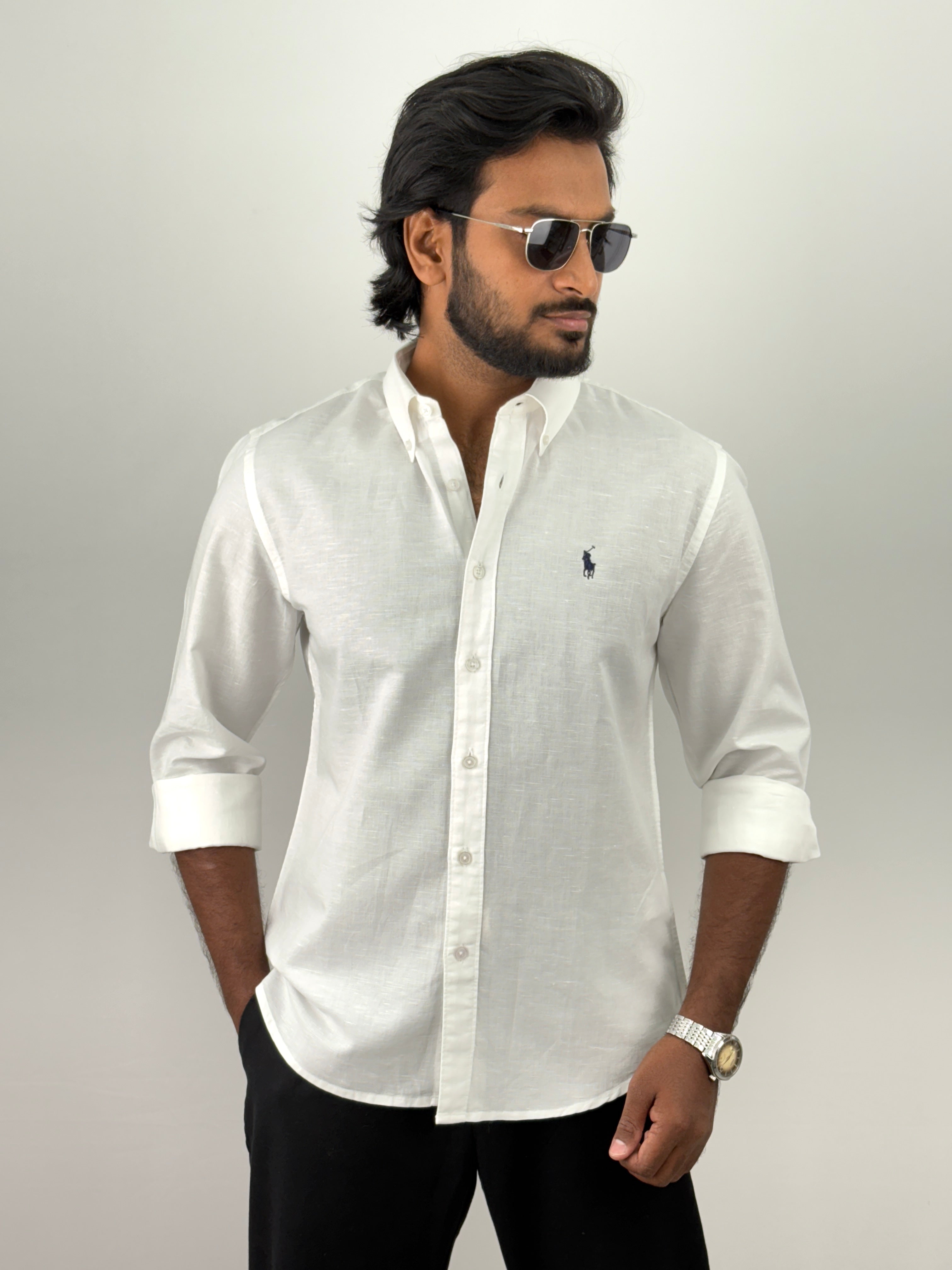 White Linen Shirt
