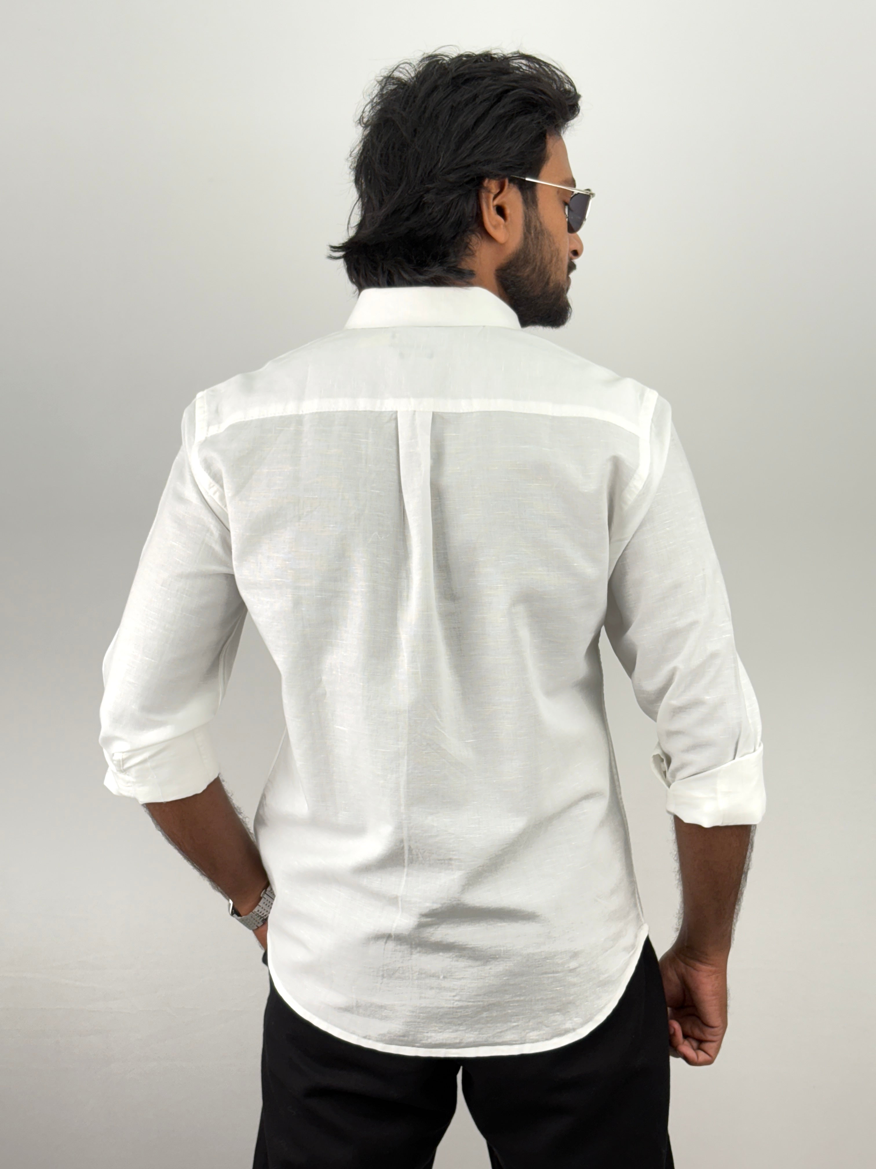 White Linen Shirt