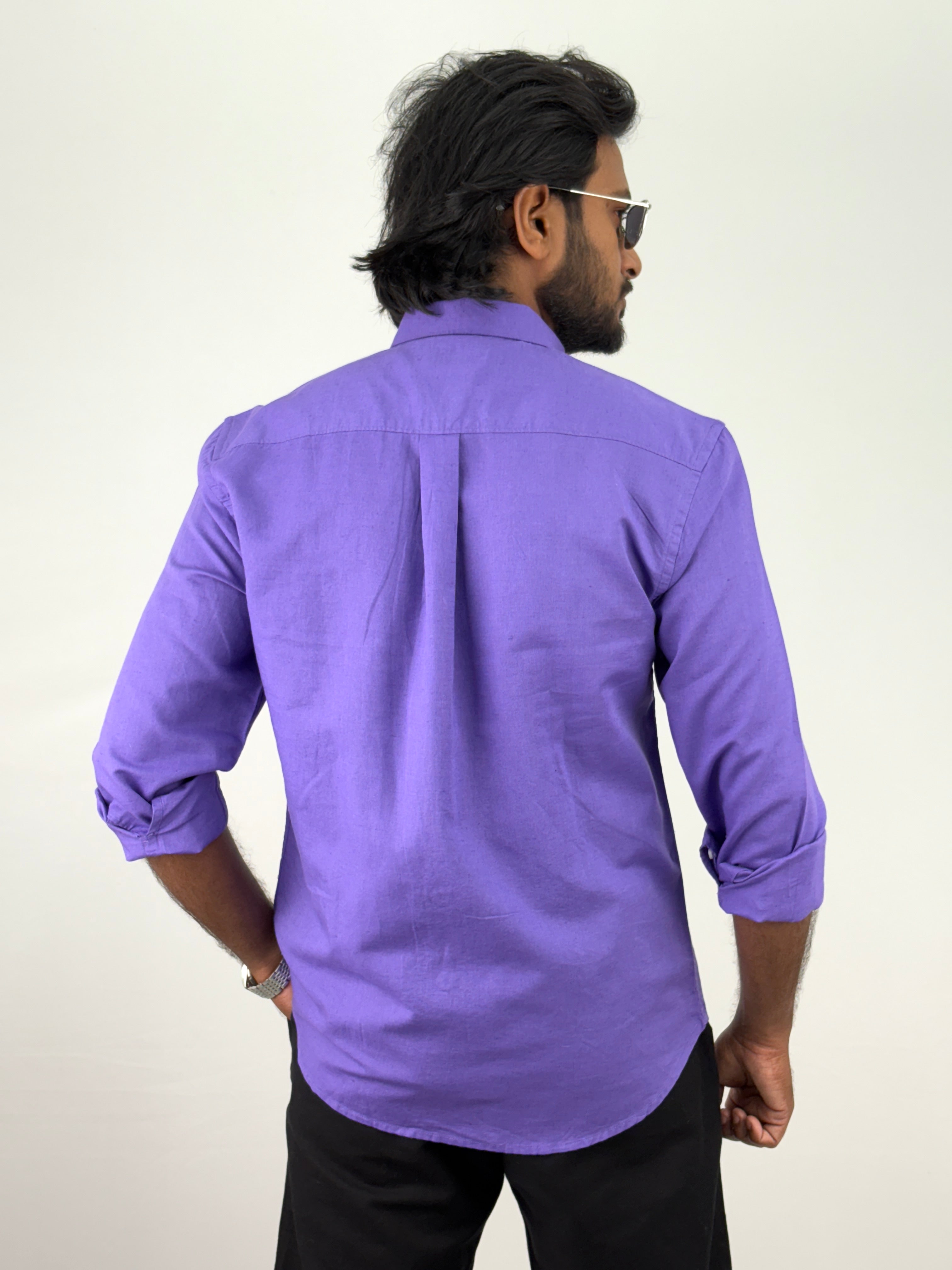 Purple Linen Shirt