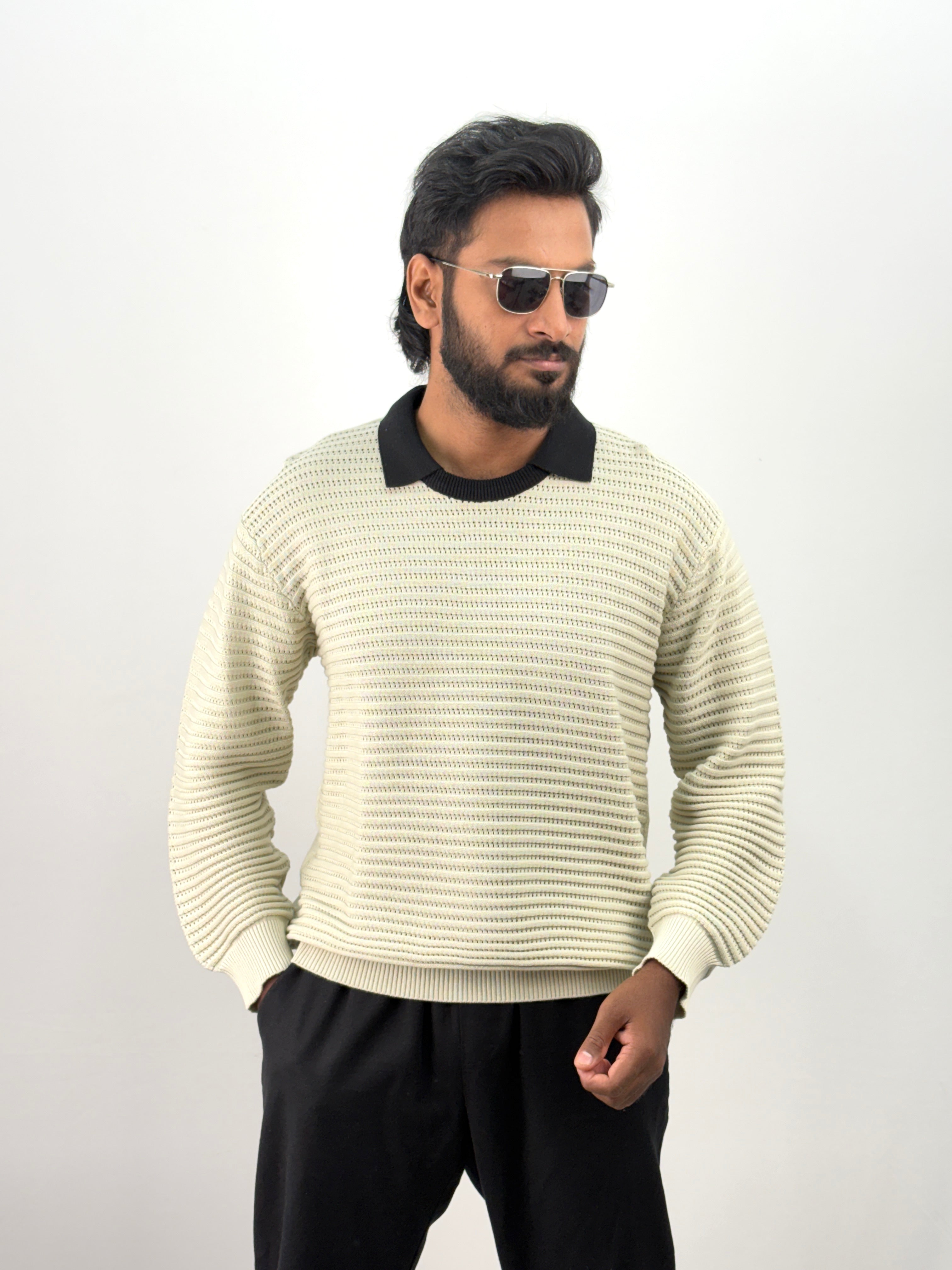 Beige Full Sleeve T-Shirt