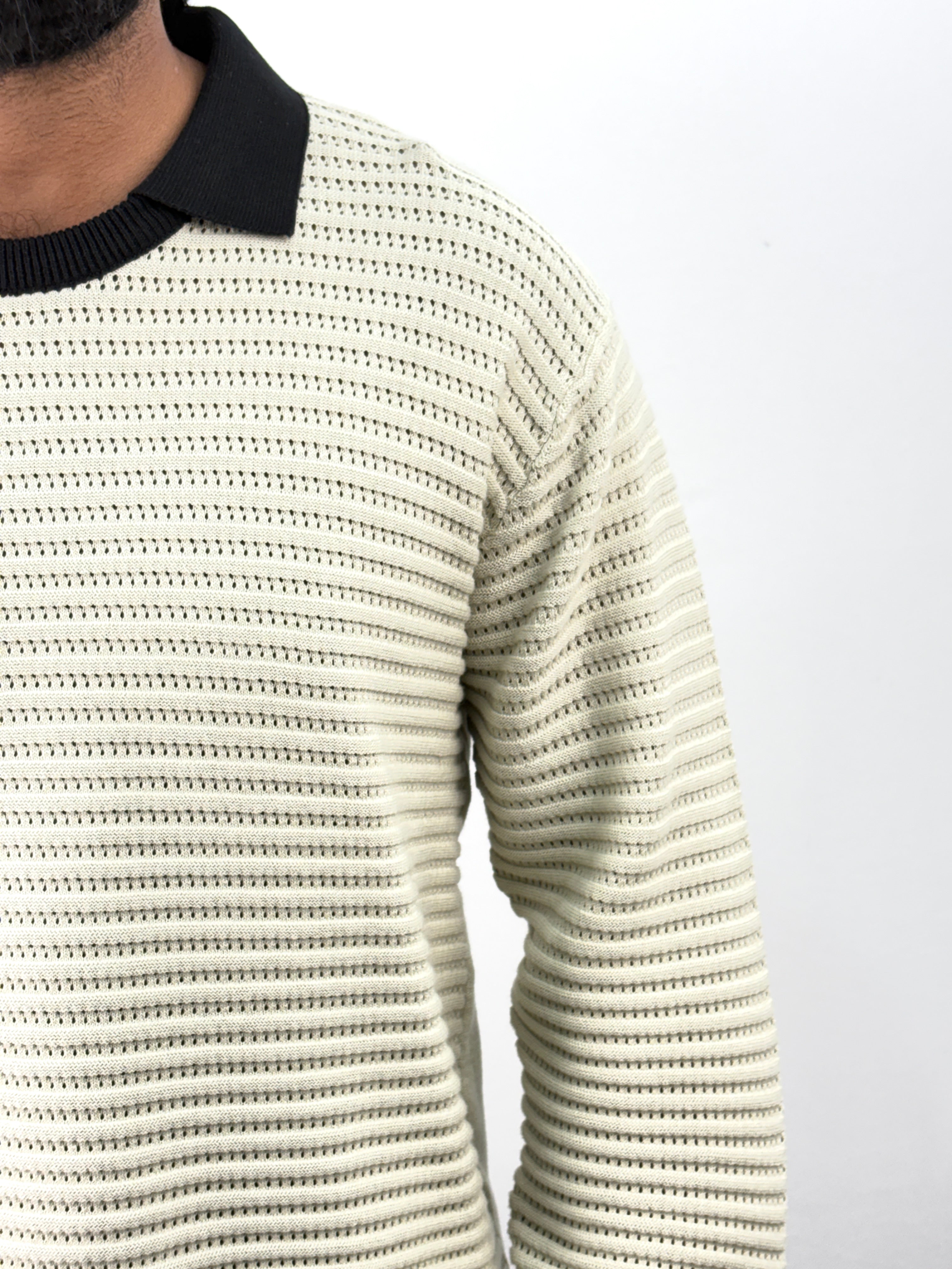Beige Full Sleeve T-Shirt