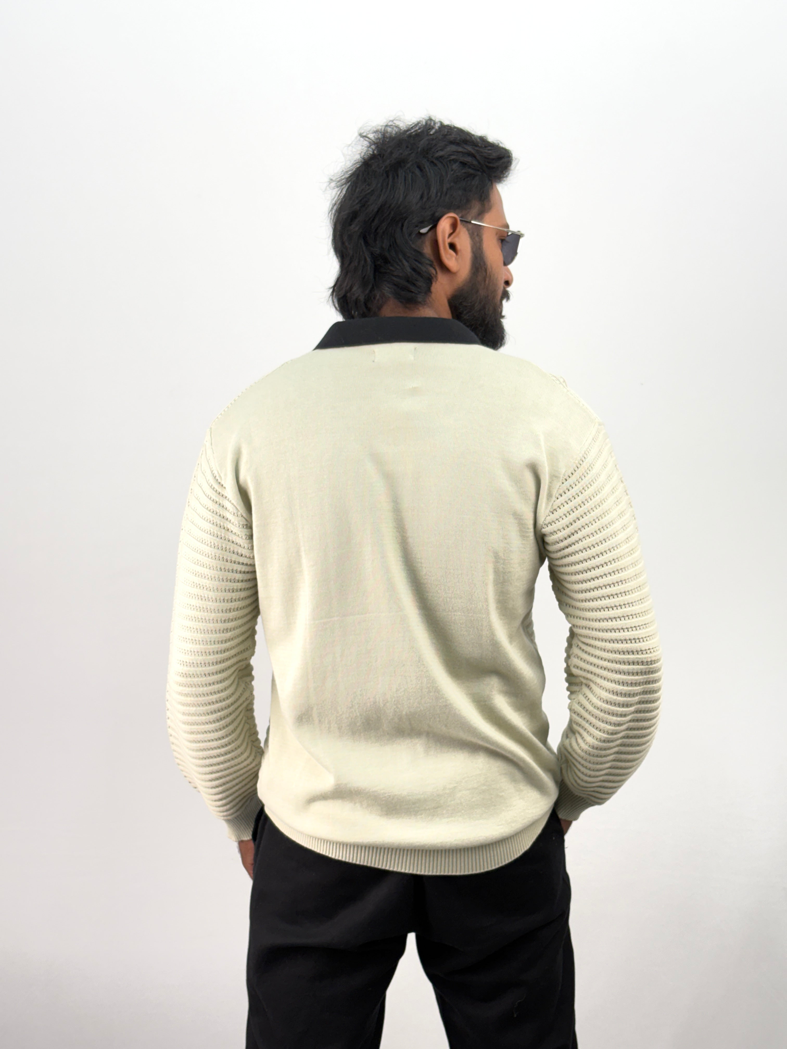 Beige Full Sleeve T-Shirt