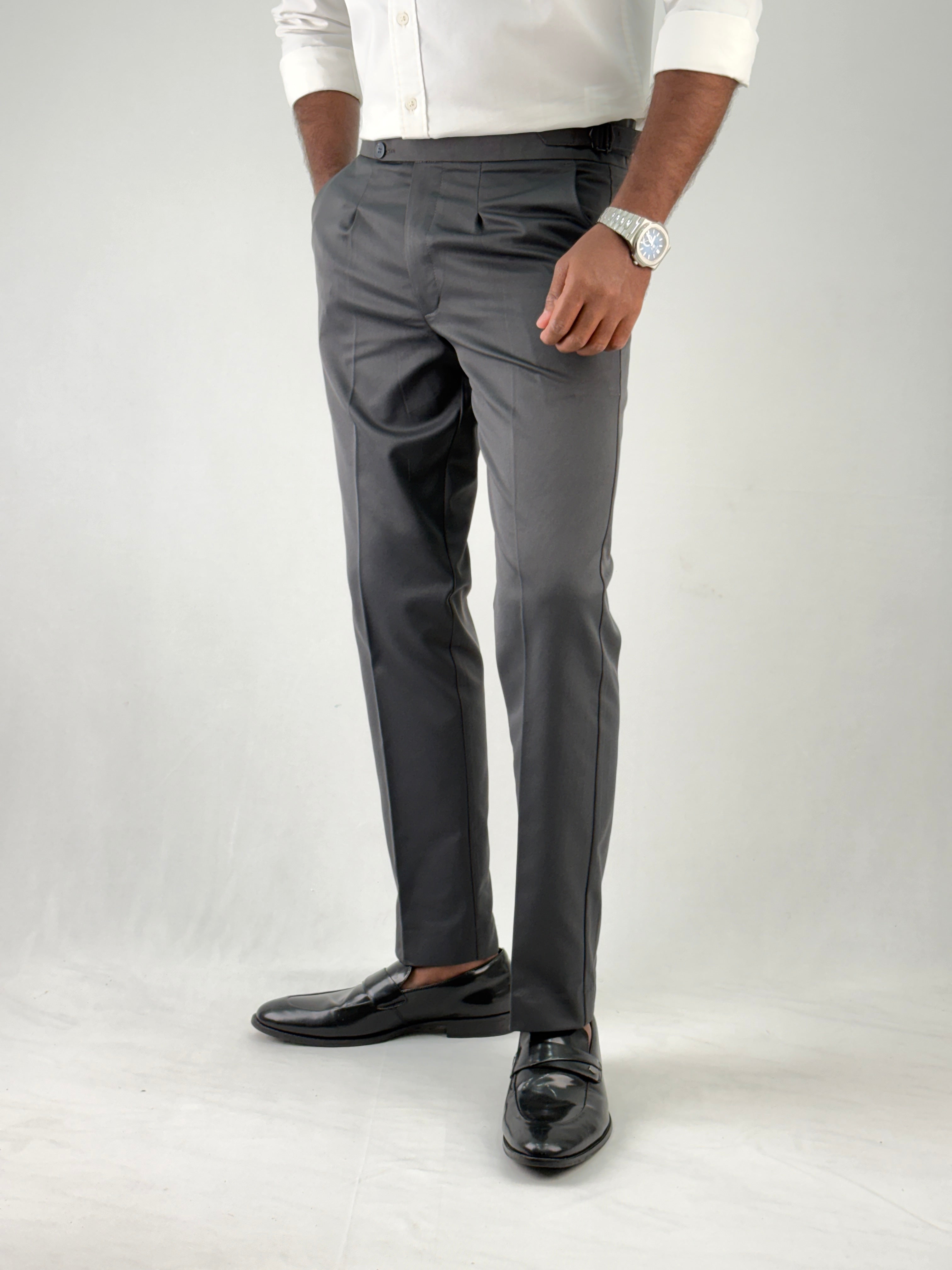 Dark Grey Gurkha Pant 2